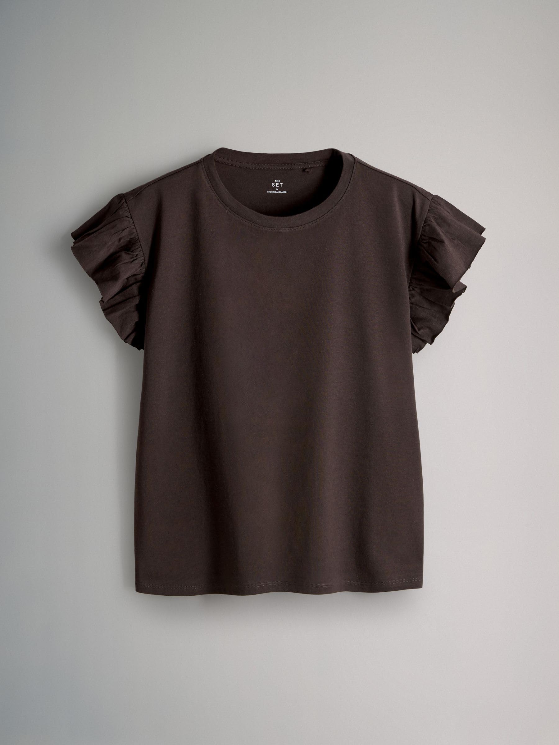 The Set t-shirt donna manica corta con volant 4 pezzi morbide