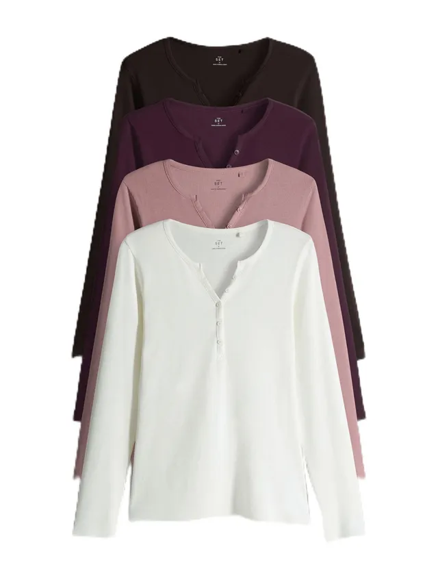 Geo Next The Set Maglia Serafino Donna 4 Pezzi Maniche Lunghe