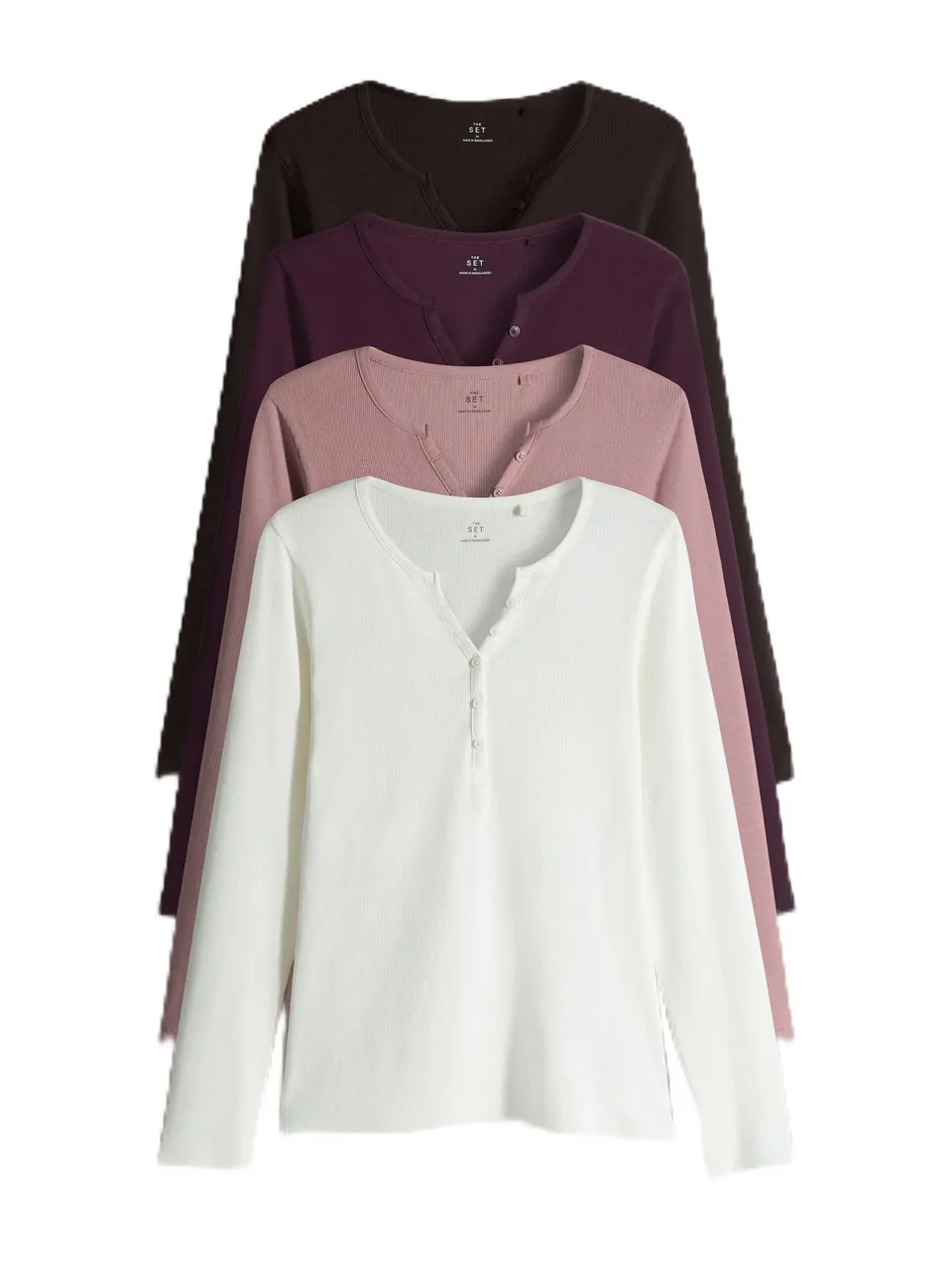 Geo Next The Set Maglia Serafino Donna 4 Pezzi Maniche Lunghe