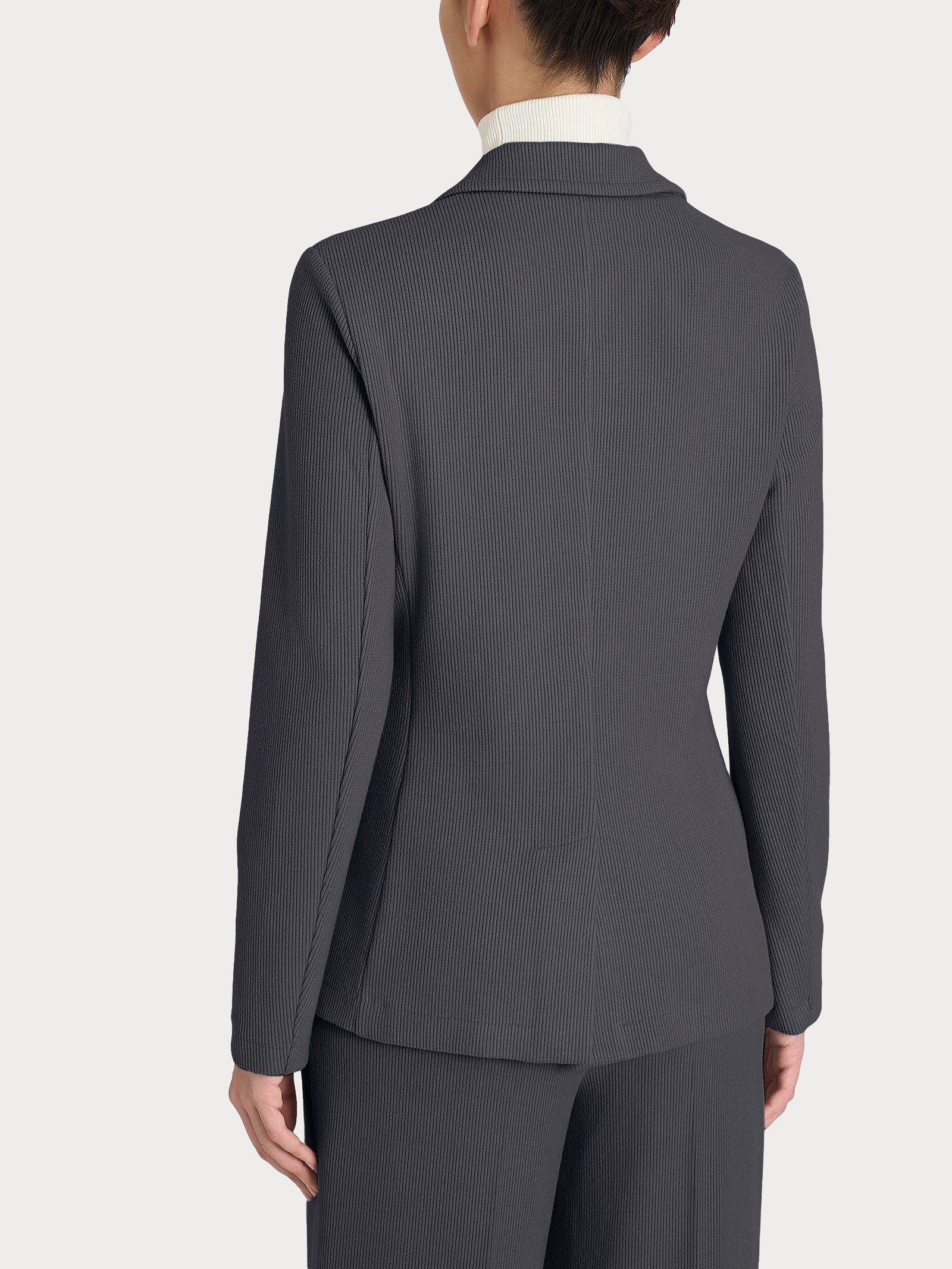 Ragno Compact Blazer Velvet Dark Shadow Due Bottoni