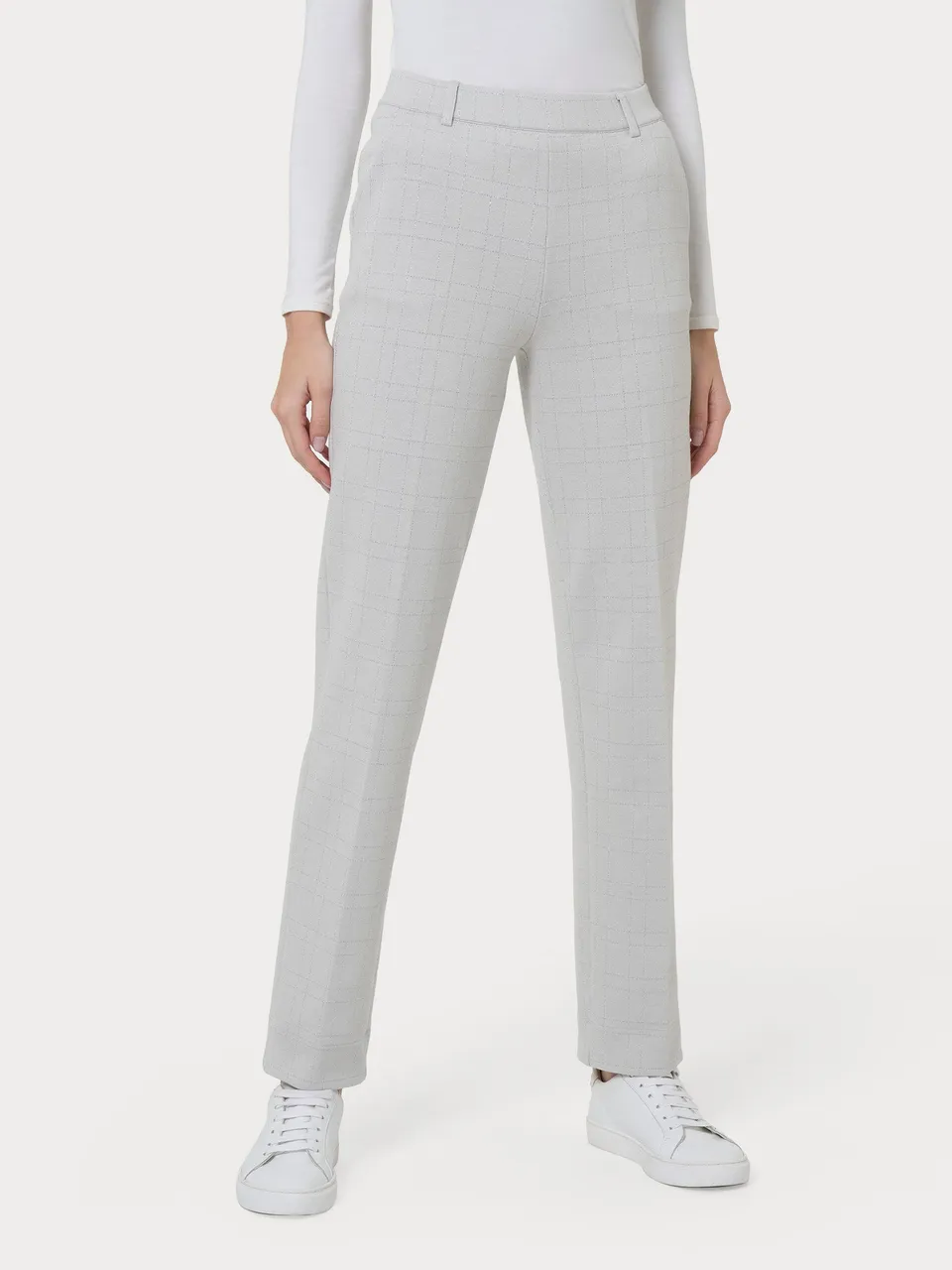 Ragno Pantalone Dritto Eco Jacquard Lurex Fant Champignon