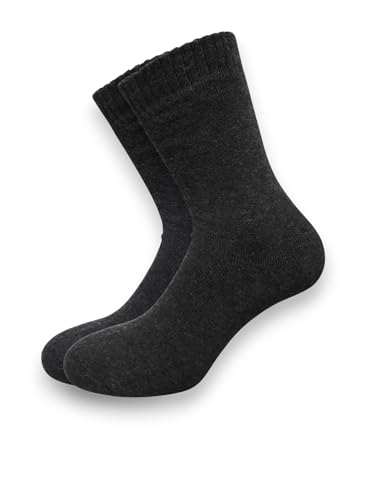 Lady C calzini uomo pile e lana 3 paia nero blu grigio caldi