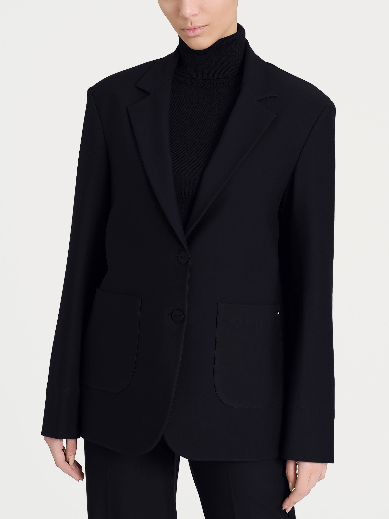 Ragno Compact blazer over donna Nero