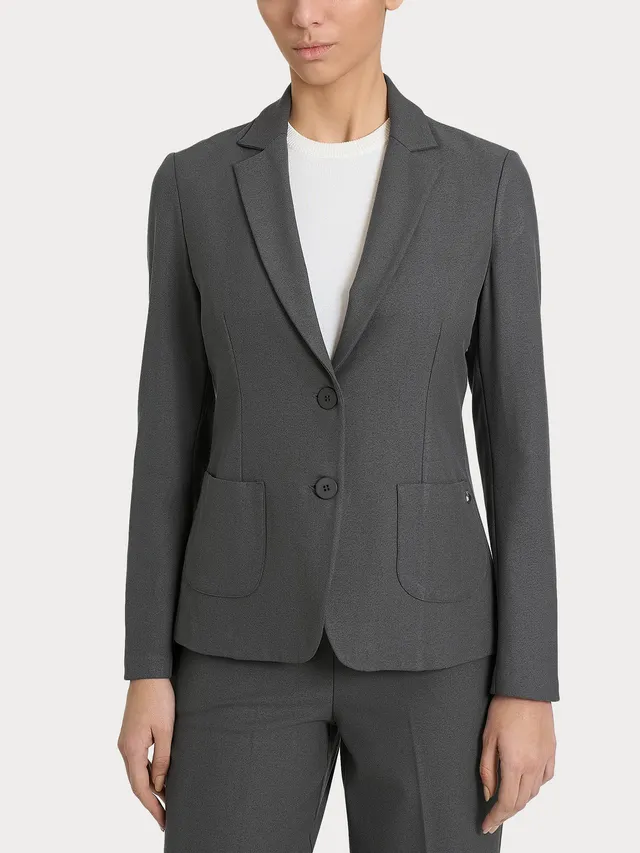 Ragno Flannel Twill blazer due bottoni Ardesia Mel regular