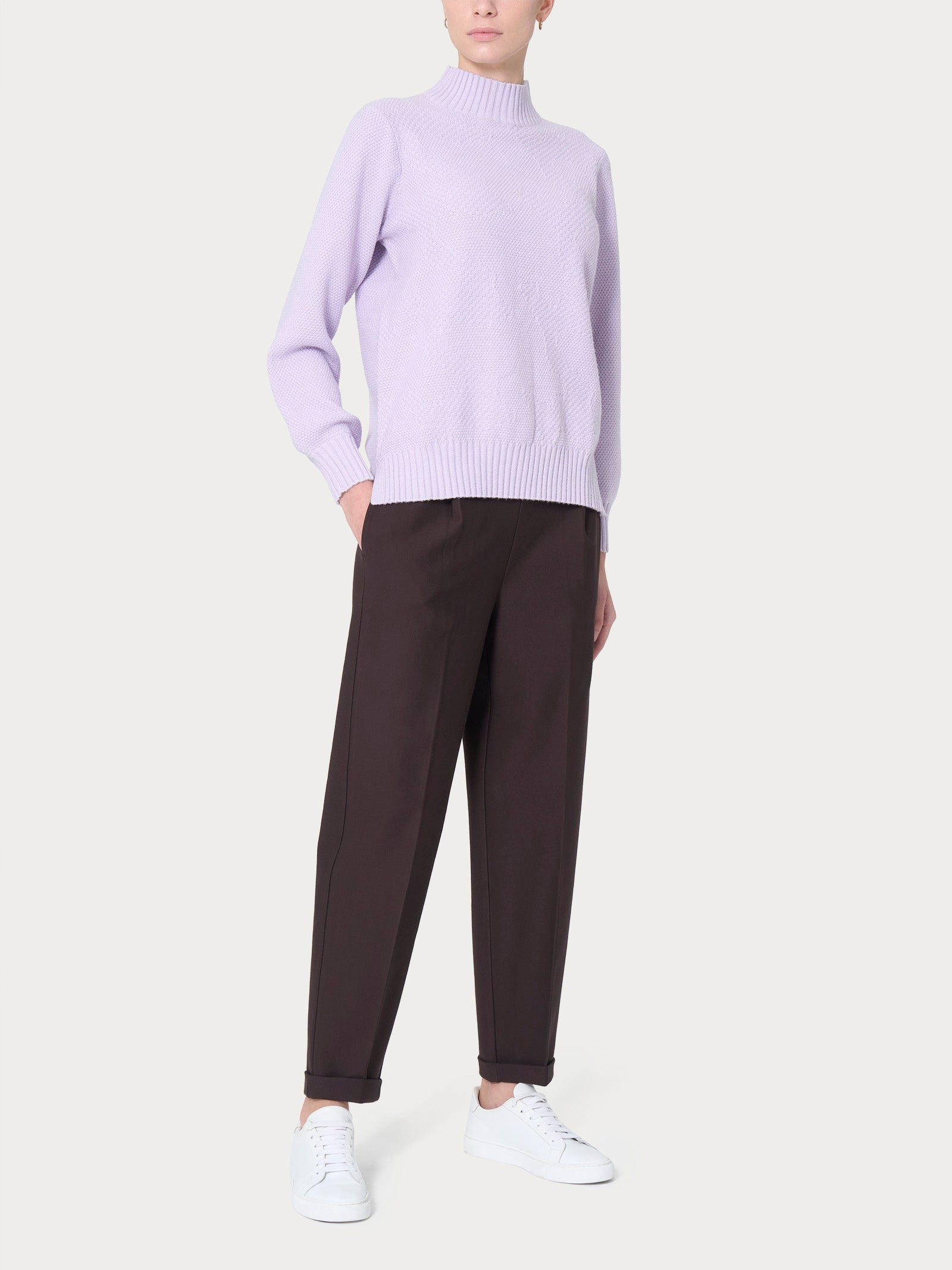 Ragno Super Soft Lupetto maglia punto riso nera