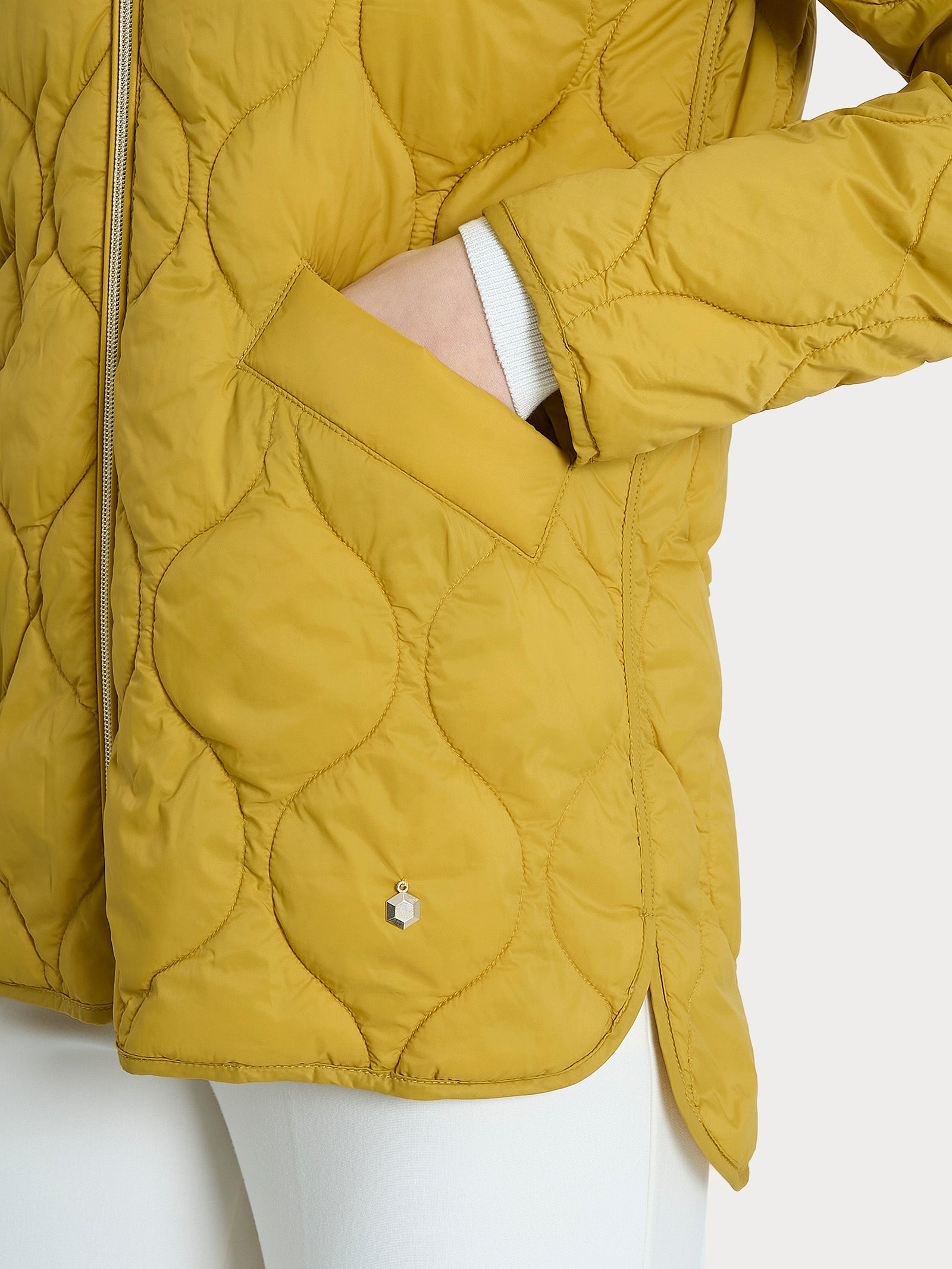 Ragno SL Piumino puffer Onion Quilt Oil Yellow cappuccio
