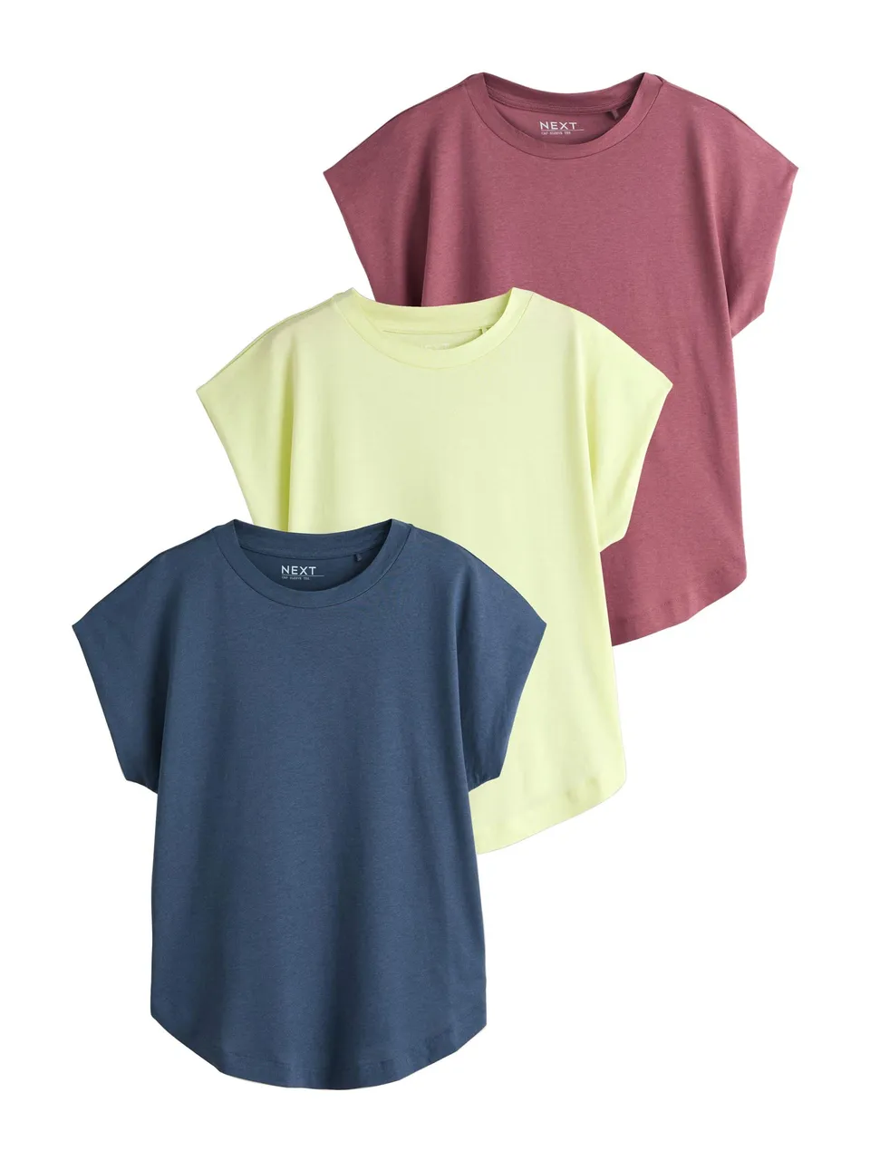 Next T-shirt donna 3 pezzi modal maniche ad aletta