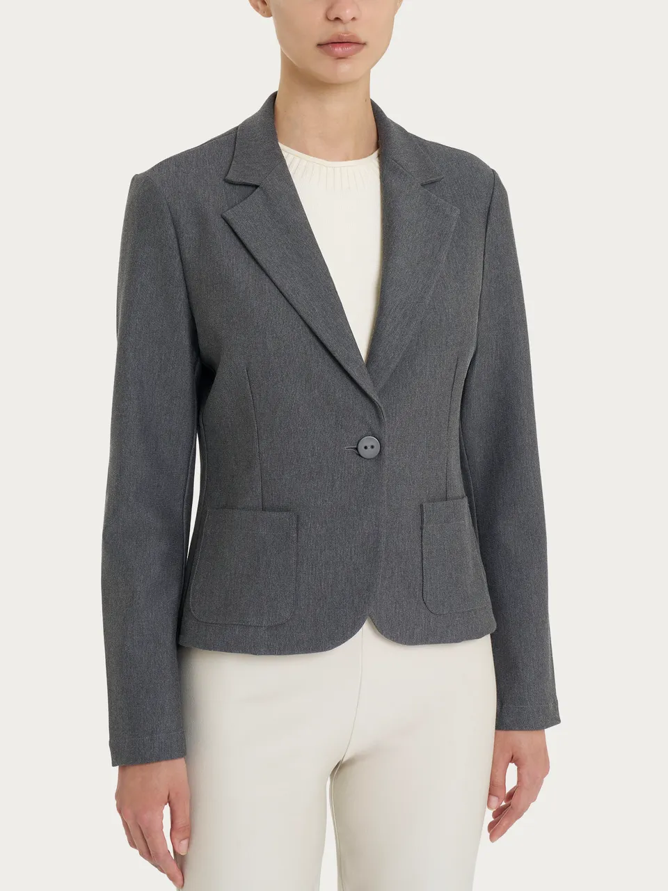 Ragno Compact blazer donna Ardesia Mel.