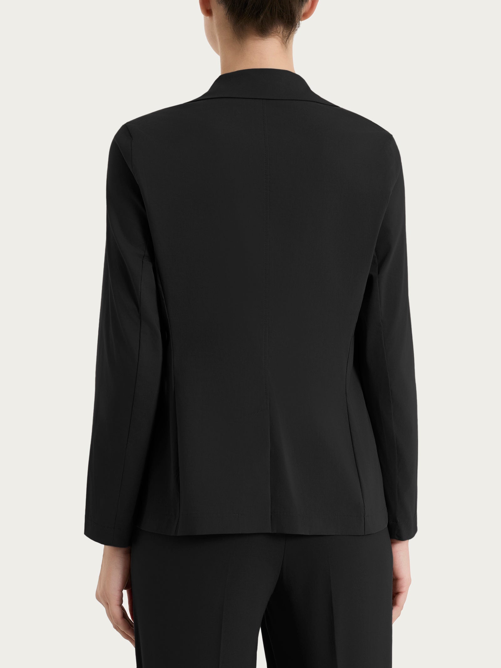 Ragno Super Fresh Blazer Due Bottoni Nero Cotone