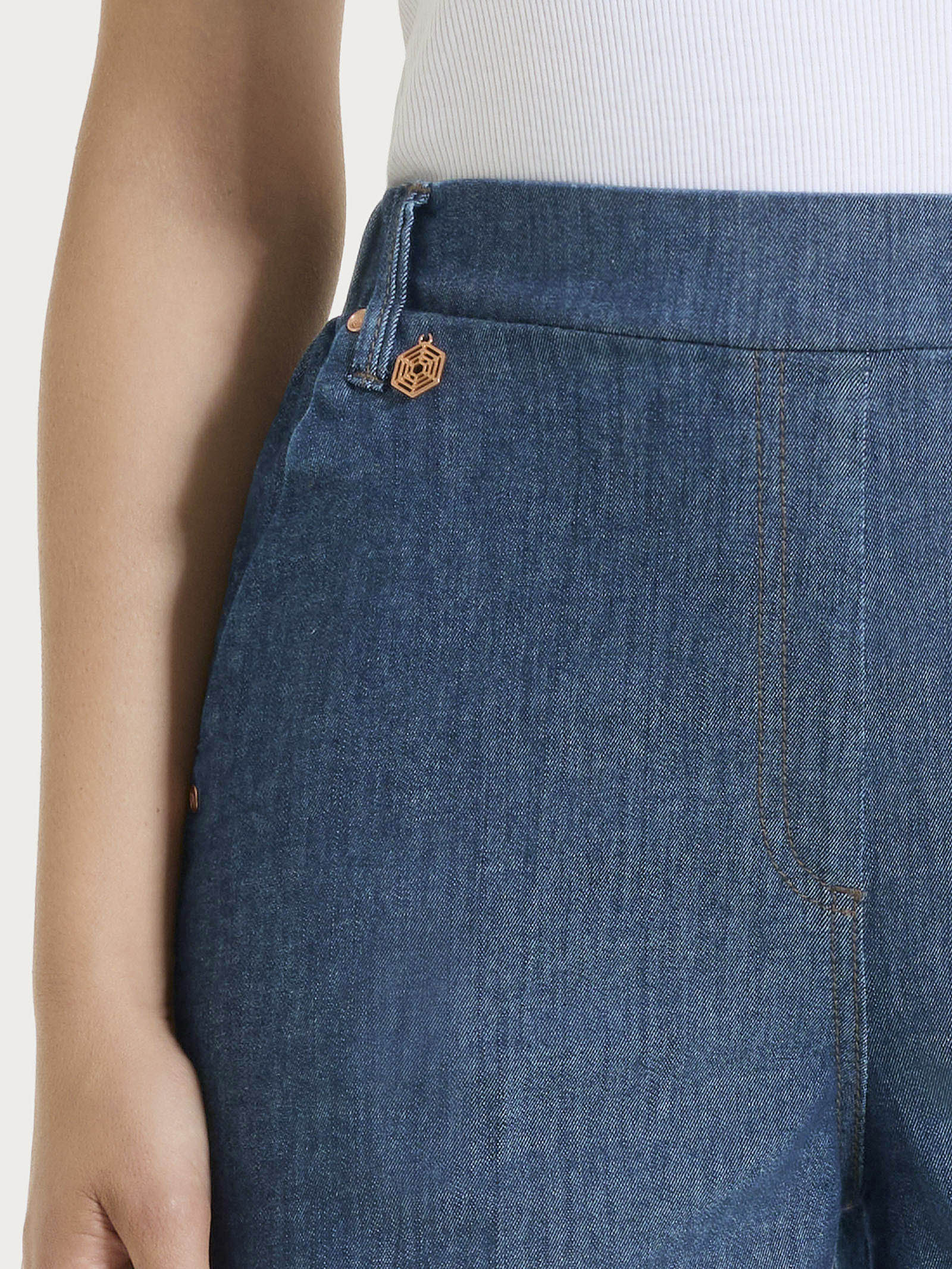 Ragno Super Denim jeans ampio Light Denim Delave'