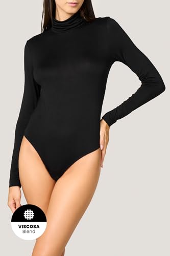Goldenpoint Bodysuit Dolcevita Manica Lunga Viscosa Elasticizzata