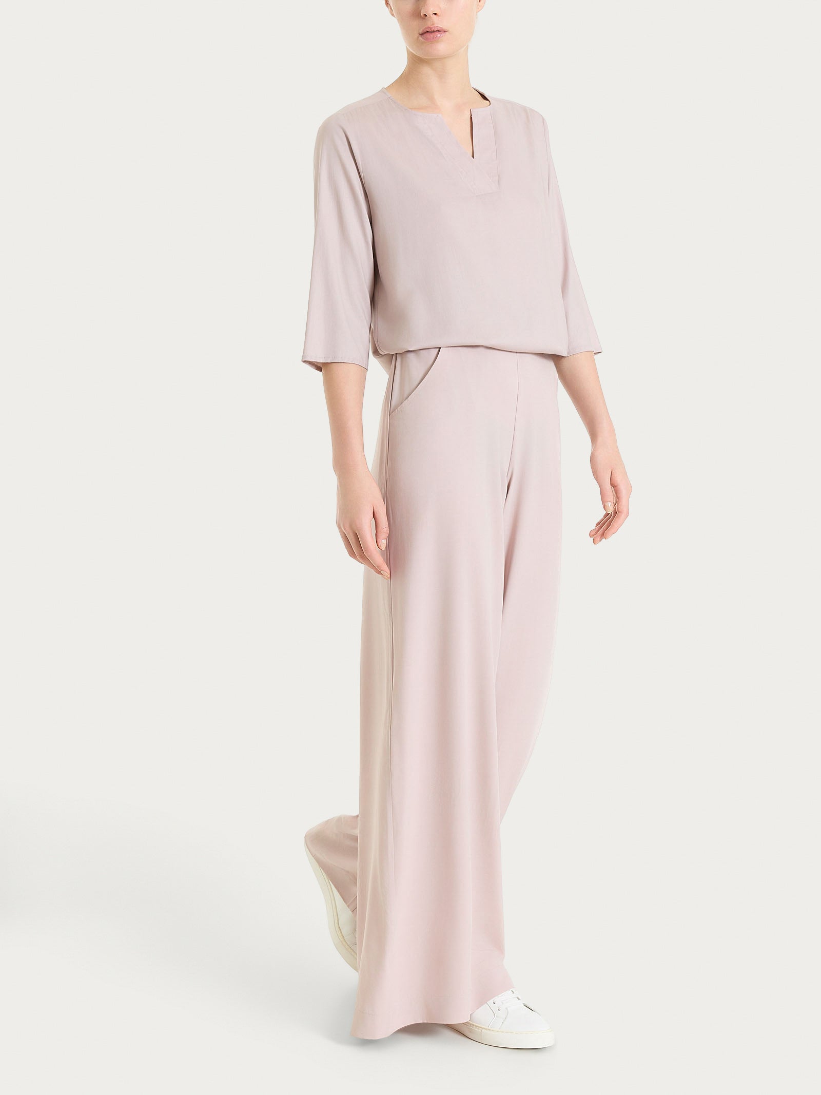 Ragno Voile Stretch Blusa Scollo V Sphinx Manica 3/4