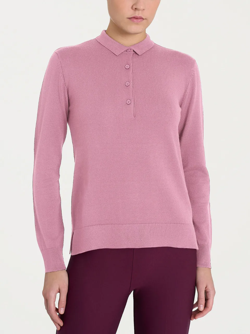 Ragno Four Seasons Polos maglione lilla in viscosa