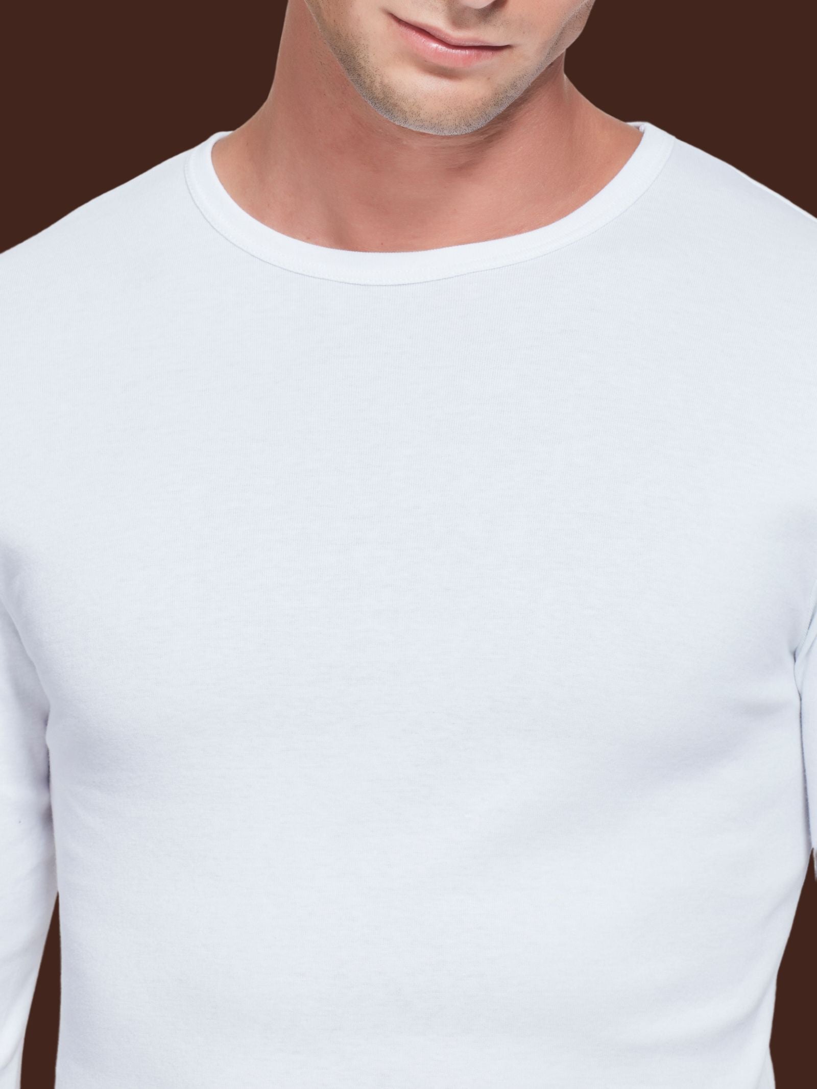 Ragno Sotto Sopra maglia girocollo uomo Bianco caldo cotone