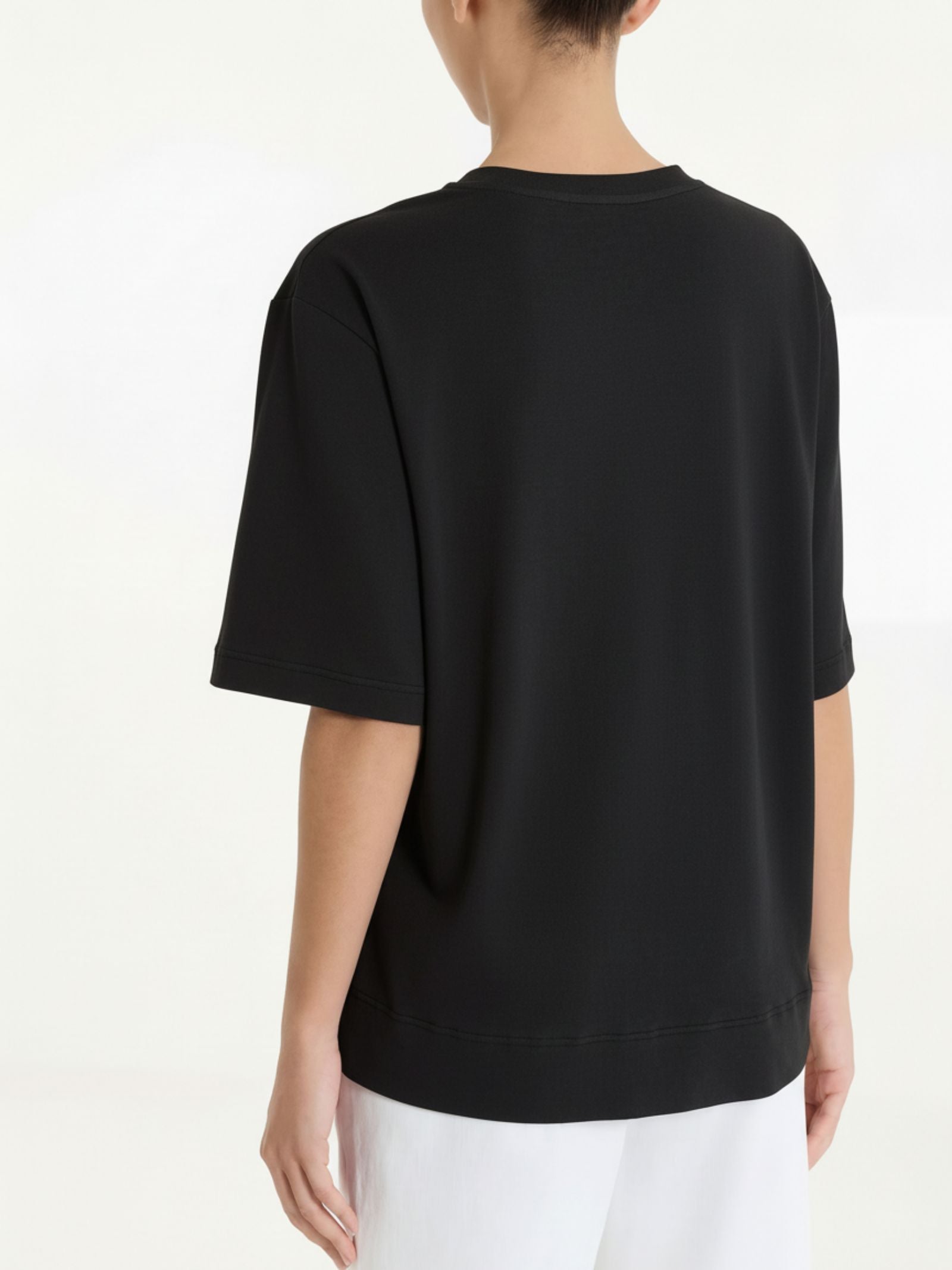Ragno Ultralight maglietta boxy donna Nero