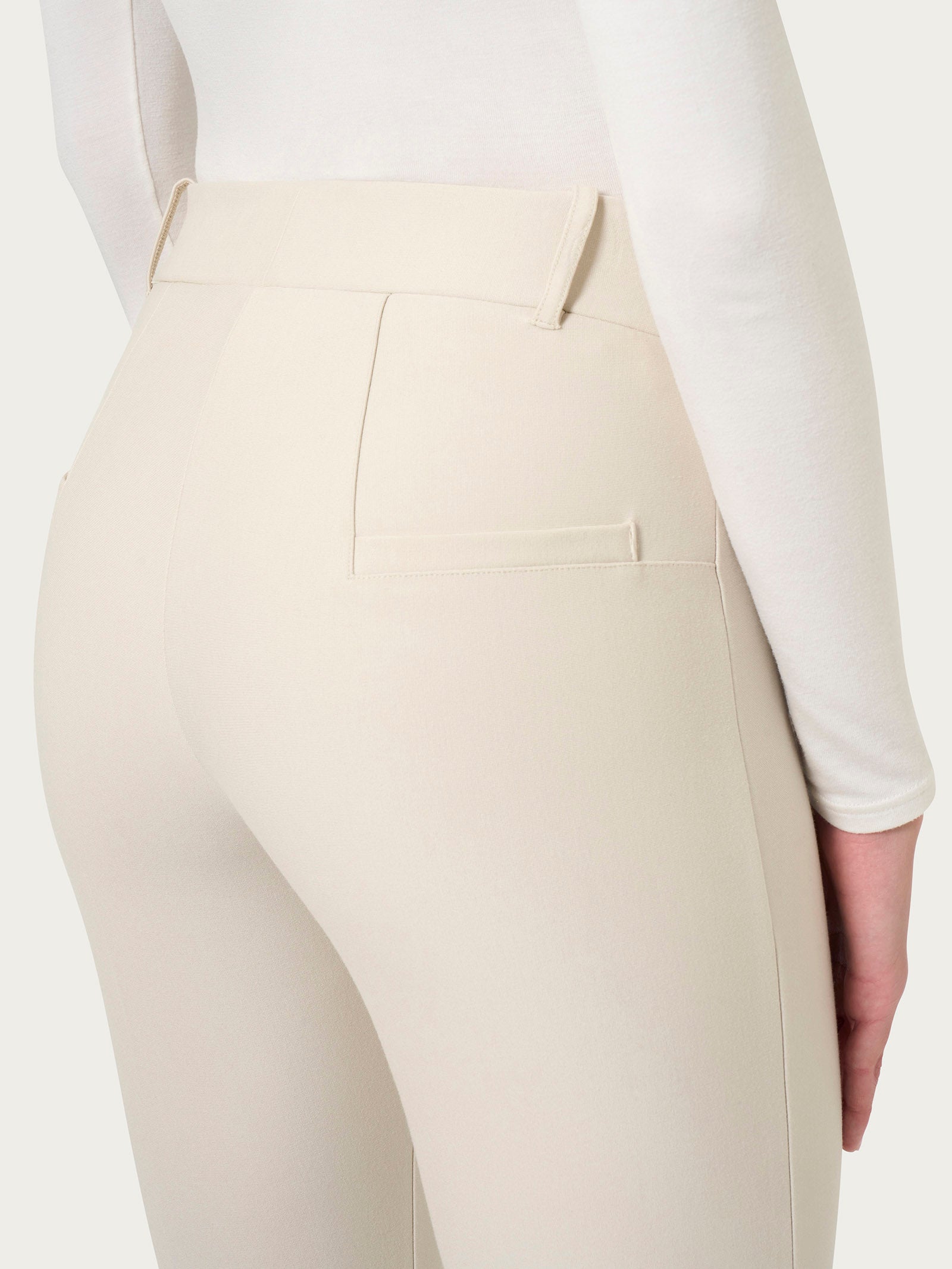 Ragno Compact pantalone sigaretta skinny Champignon