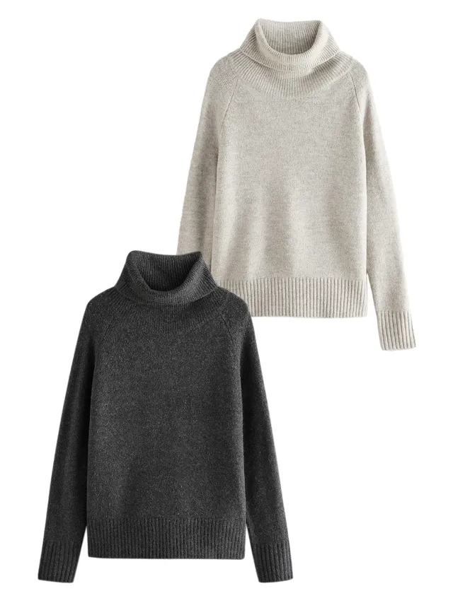 Geo Next The Set Oversize Dolcevita 2 Pezzi Maglia Morbida