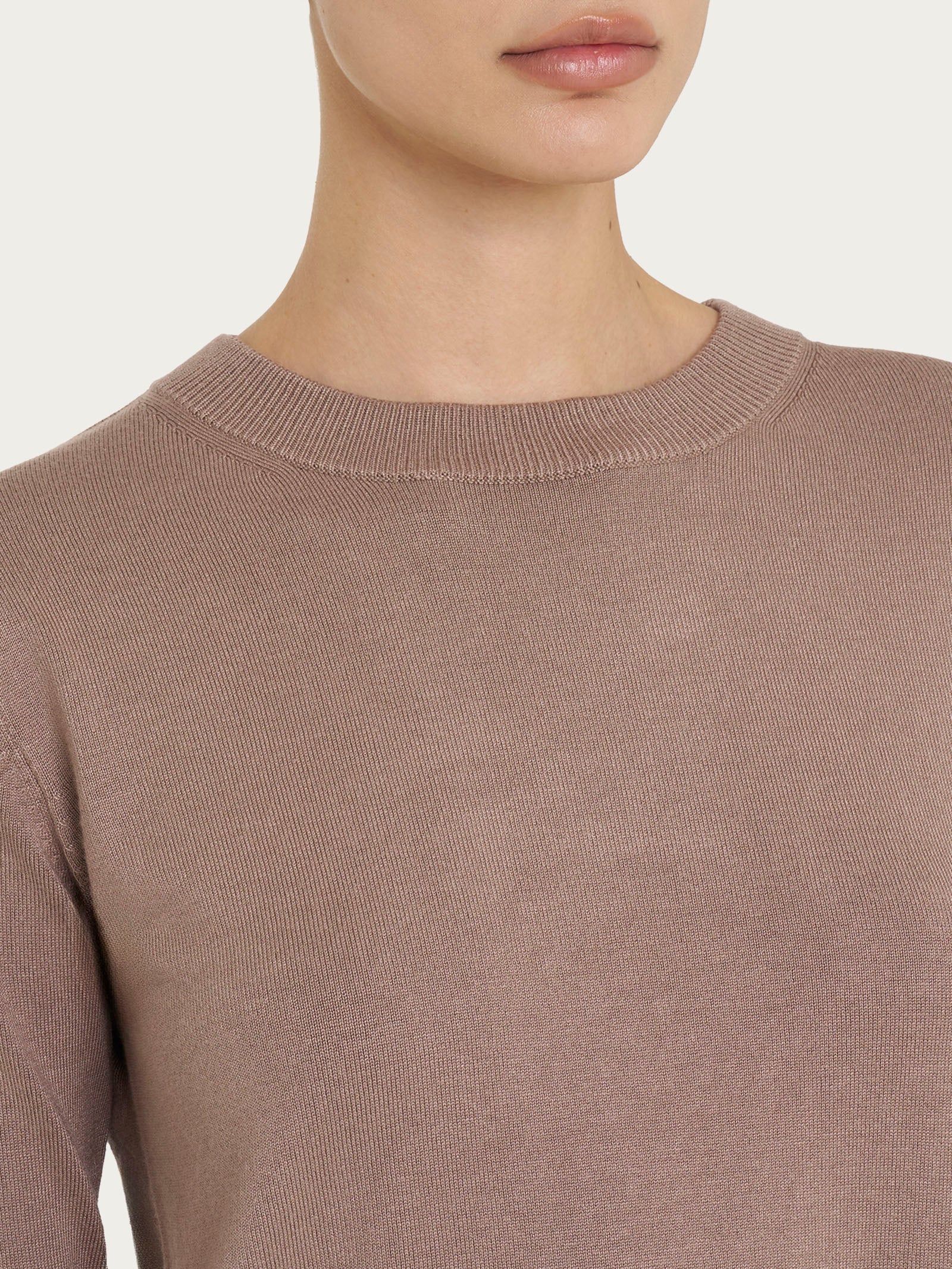 Ragno Four Seasons maglia girocollo Pine Bark misto viscosa