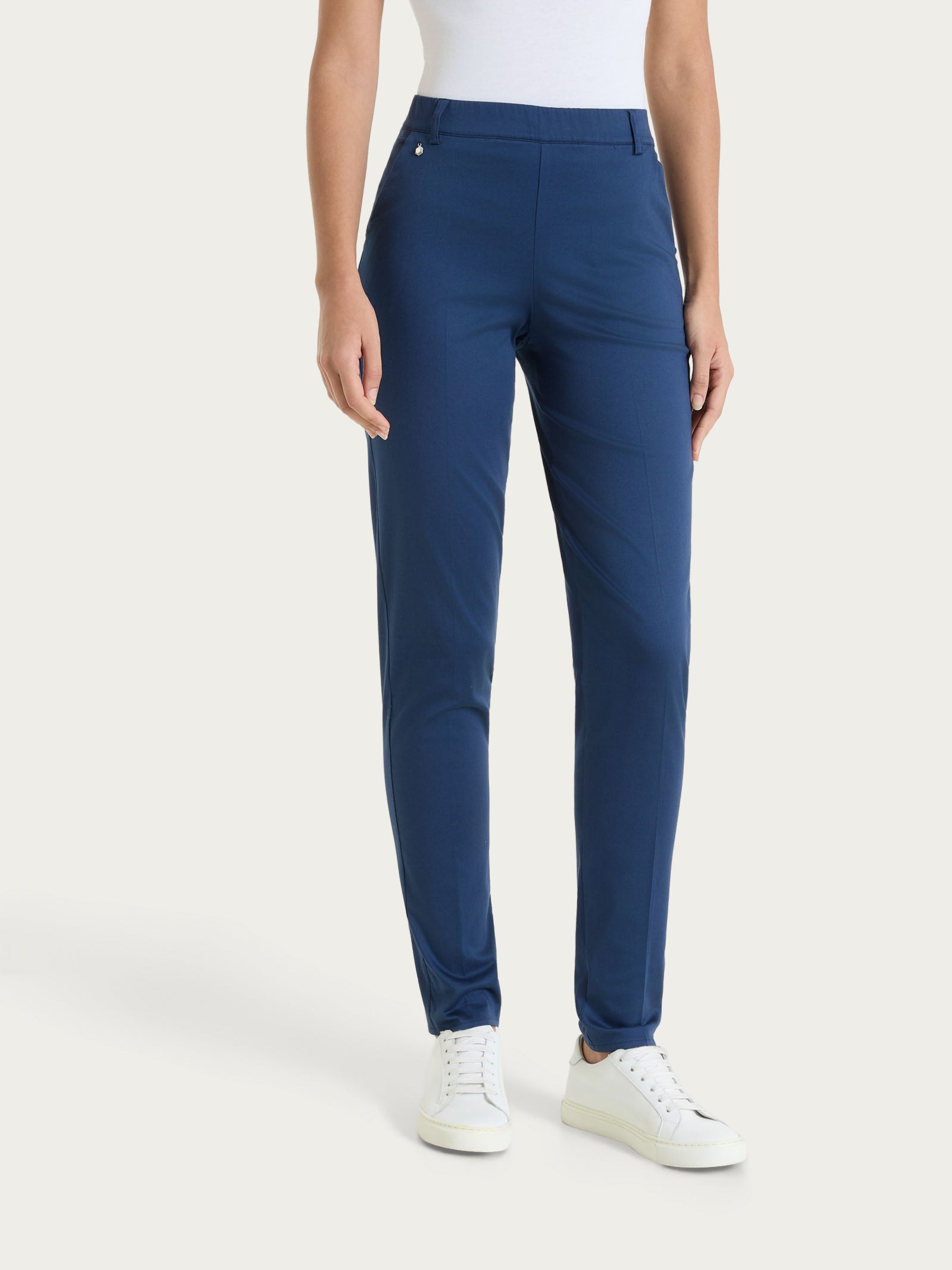 Ragno Satin Power pantalone chino blu oceana