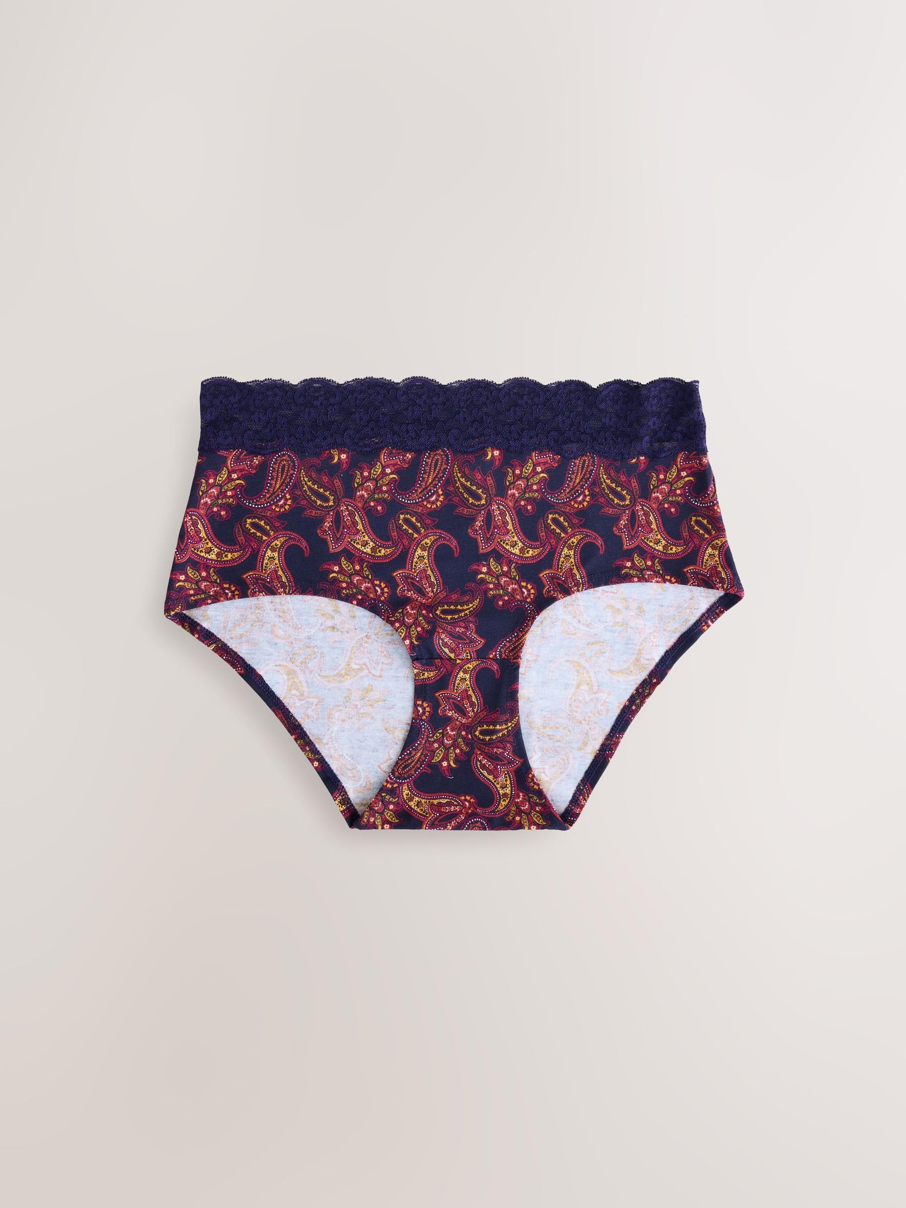 Next Slip Midi Donna Pizzo 4 Pezzi 32 Navy Paisley