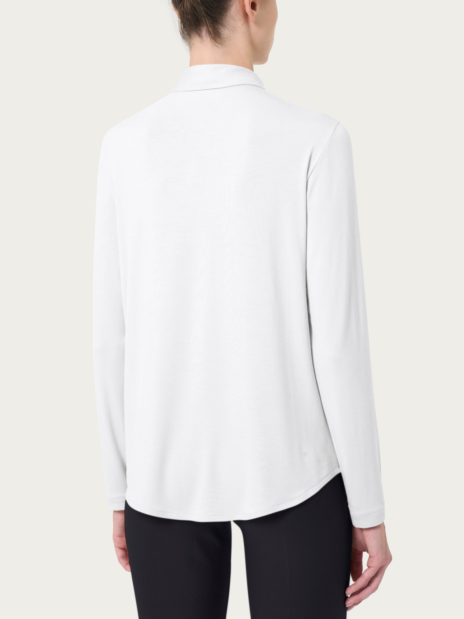 Ragno Eco Viscosa Camicia Manica Lunga Bianca