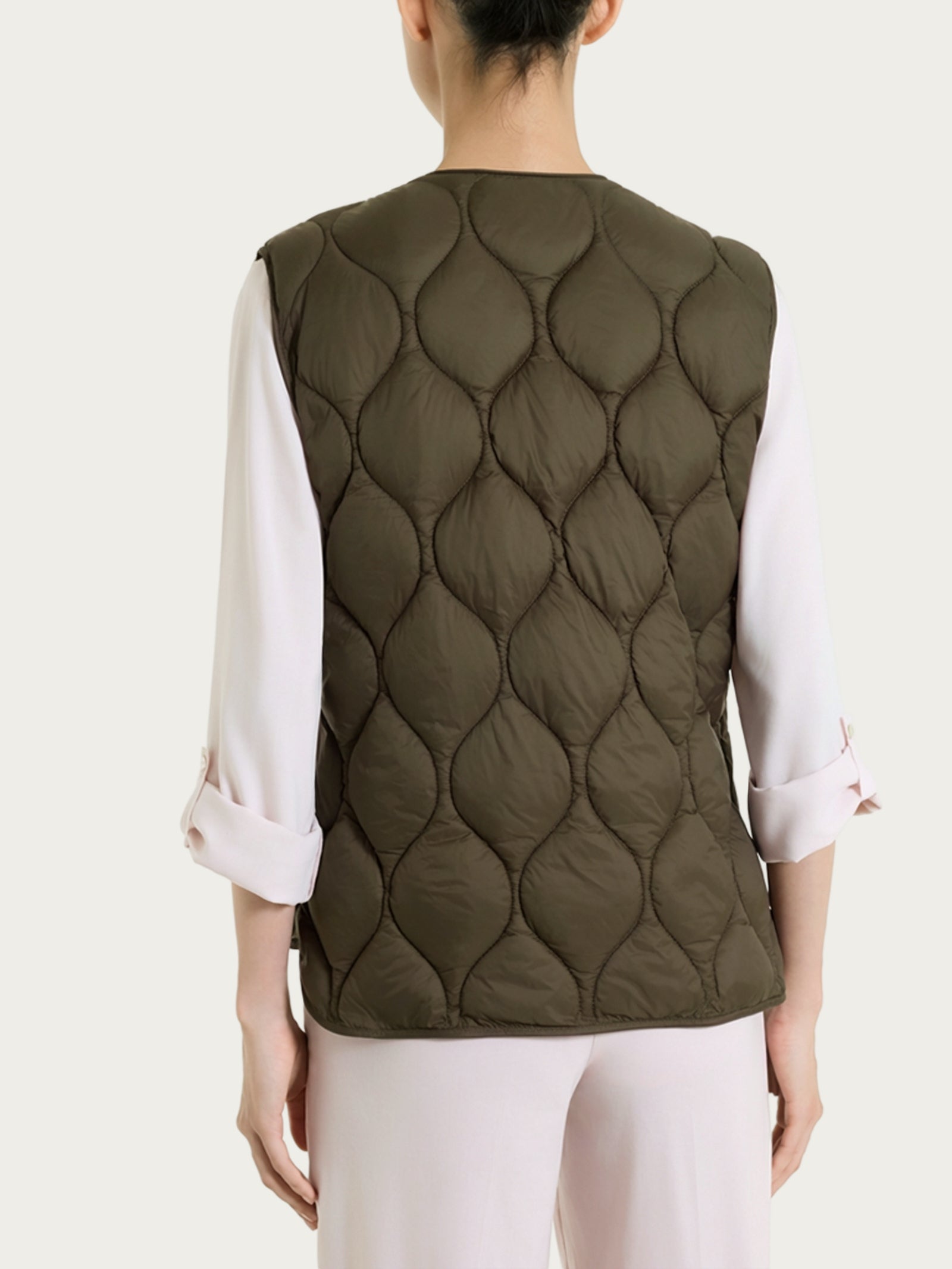 Ragno Onion Quilt Piumino smanicato Dark Olive leggero