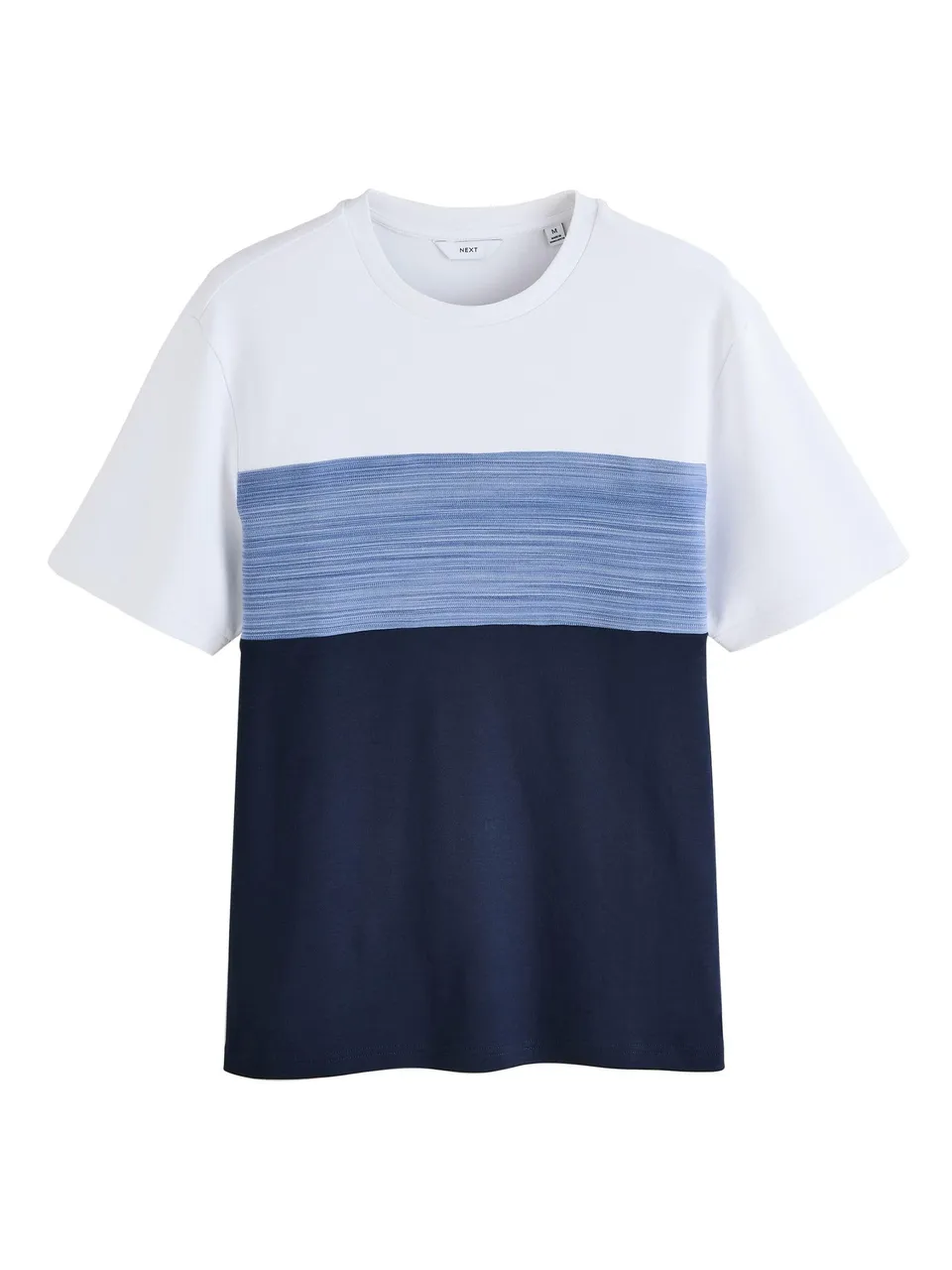 Next t-shirt uomo L a blocchi color block cotone