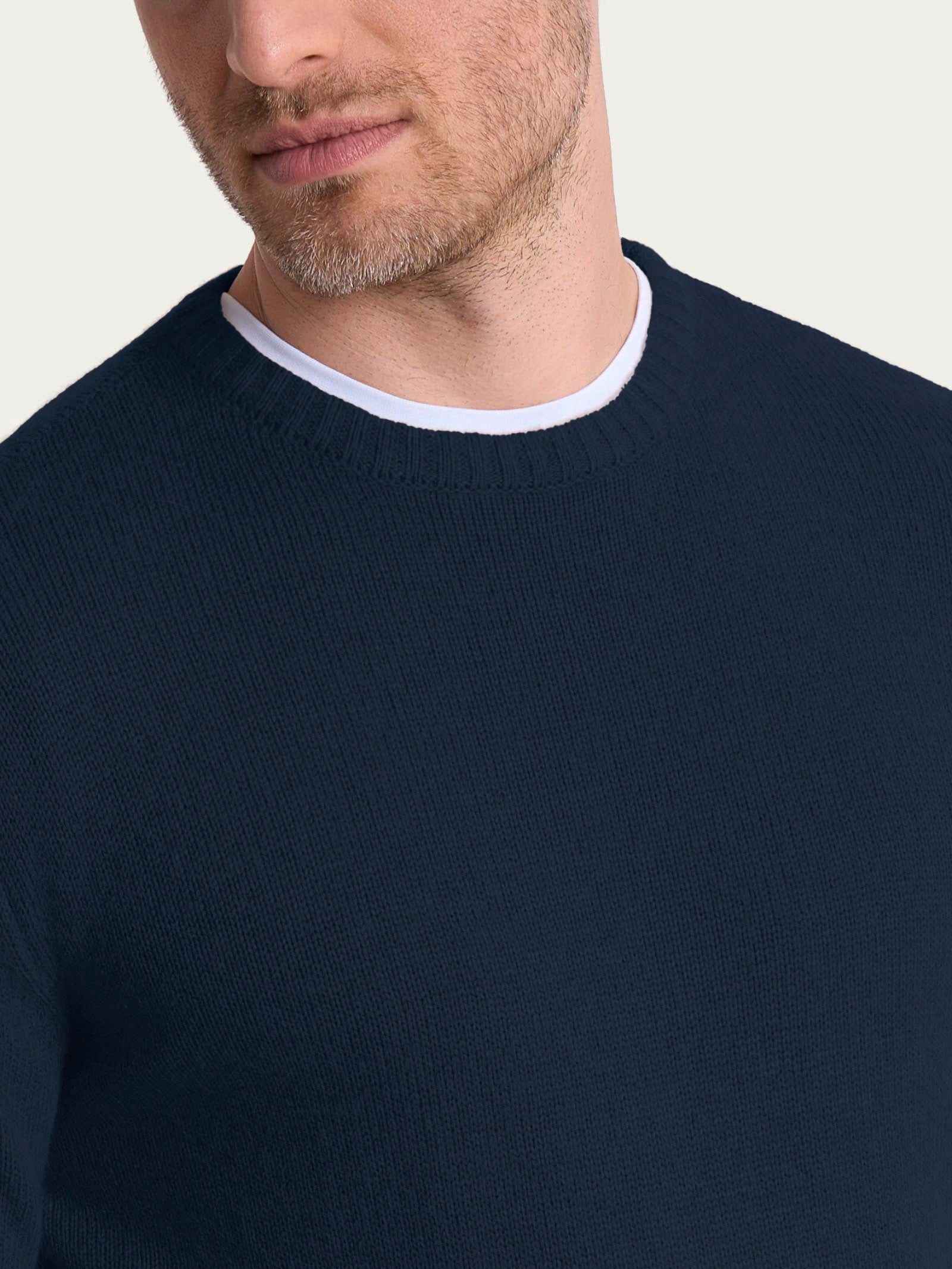 Ragno Natural Soft Pull Girocollo Uomo Bleu