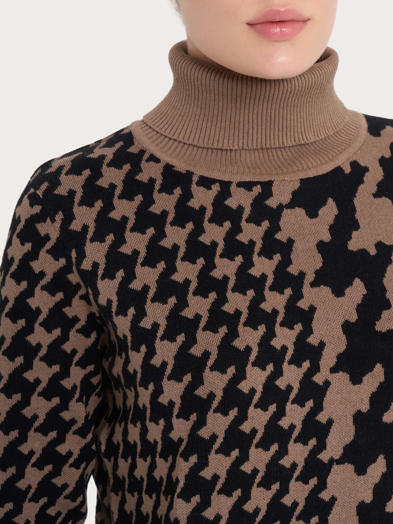 Ragno Winter Cotton Dolcevita Maglia Pine Bark Soft