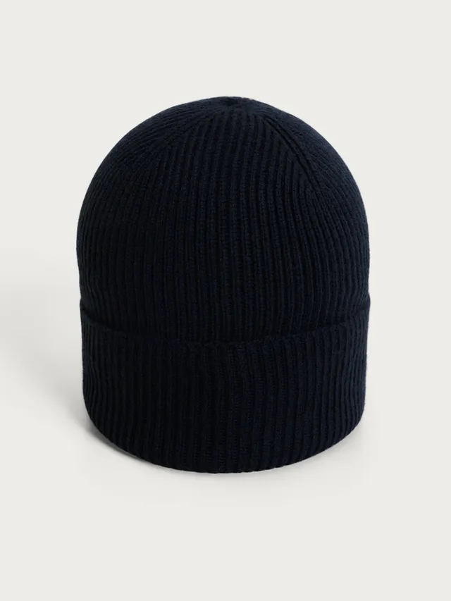 Ragno Merino Soft Berretto Costa Inglese Nero