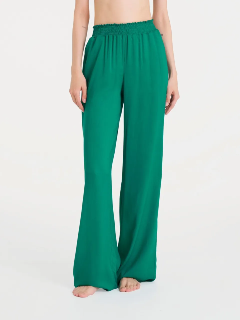 Ragno EcoSeta pantalone ampio Bayou gamba larga
