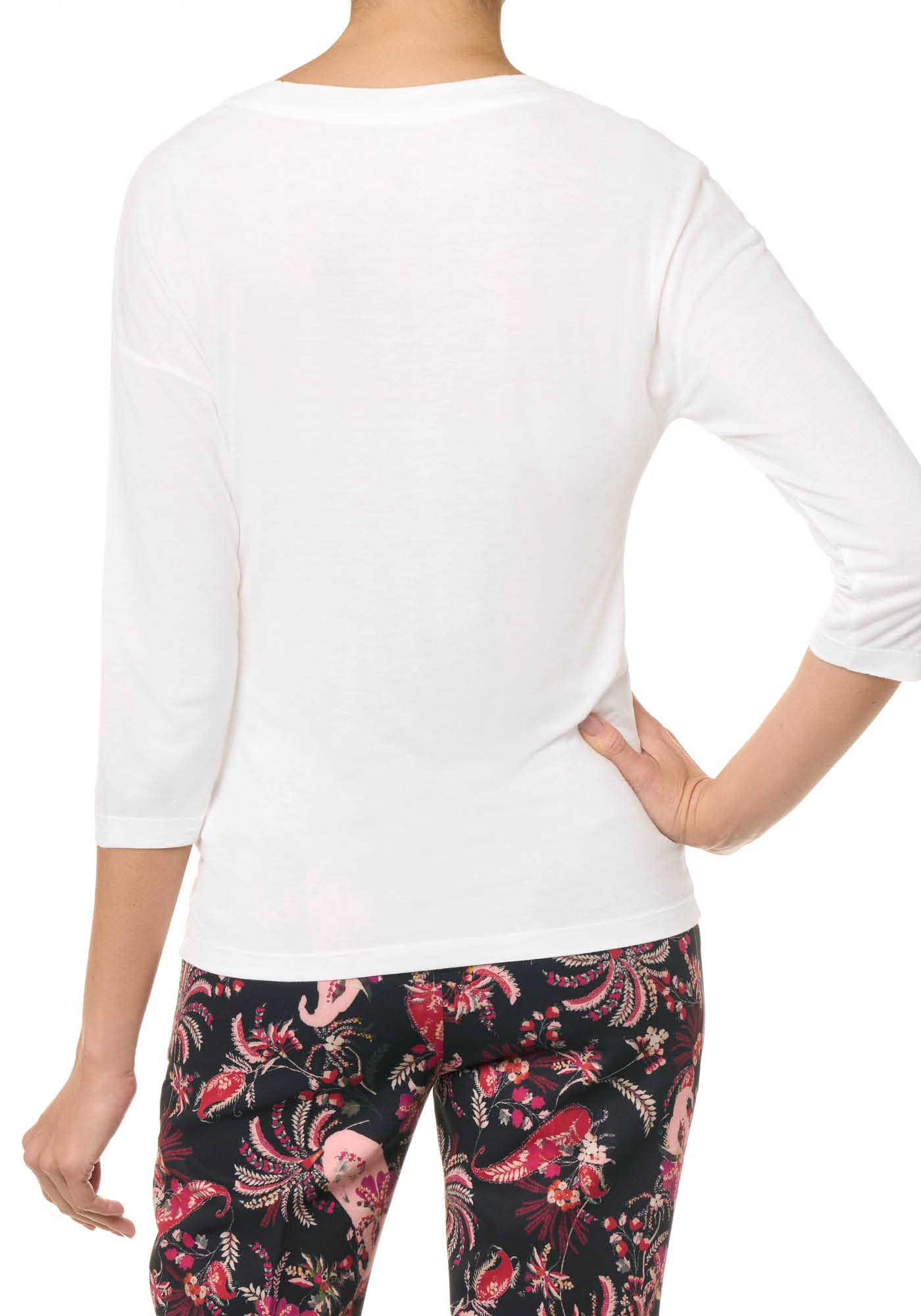 Goldenpoint maglia barchetta manica 3/4 bianca taglia M modal