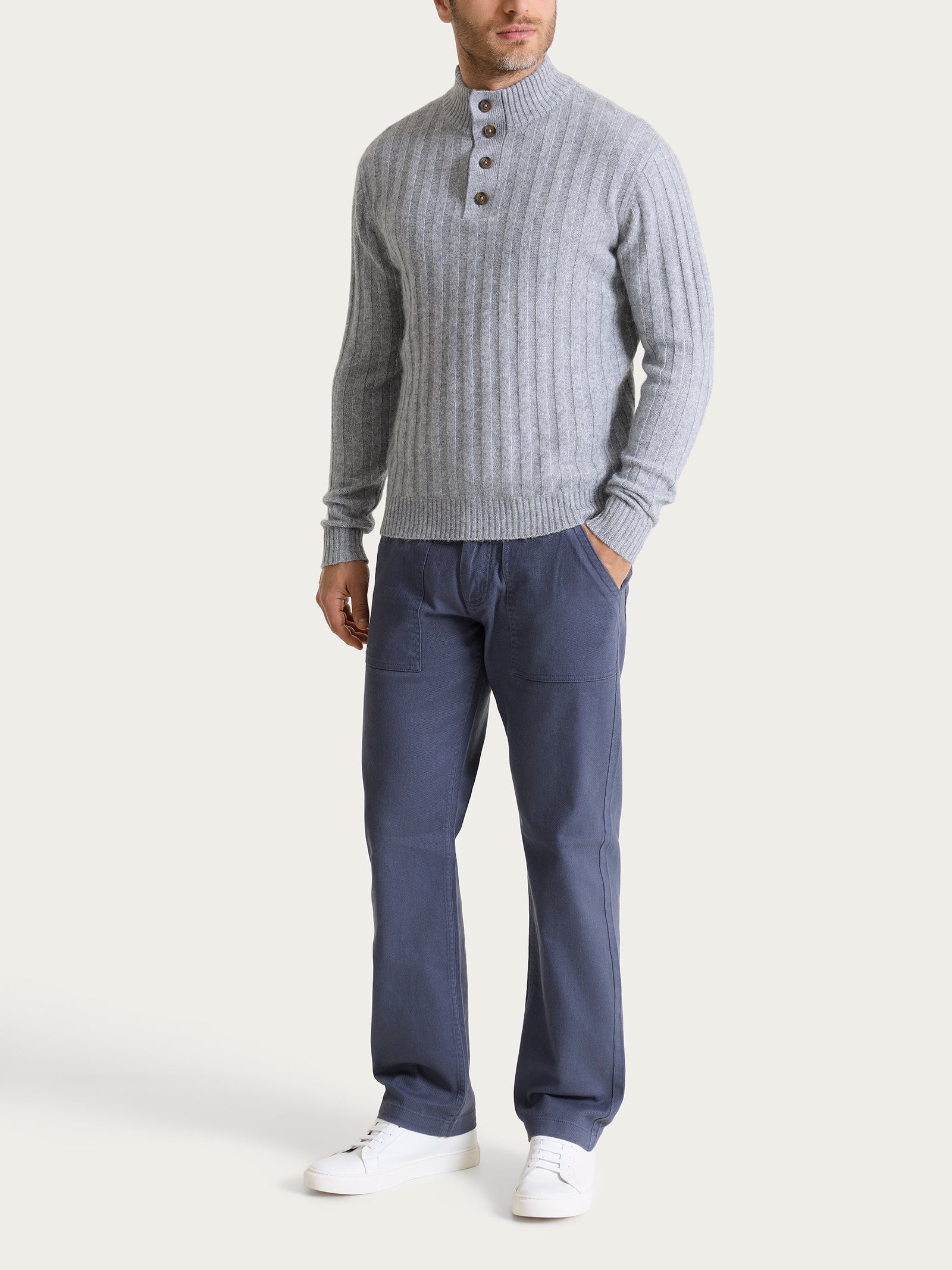 Ragno Natural Soft Lupetto costa piatta ghiaia melange caldo