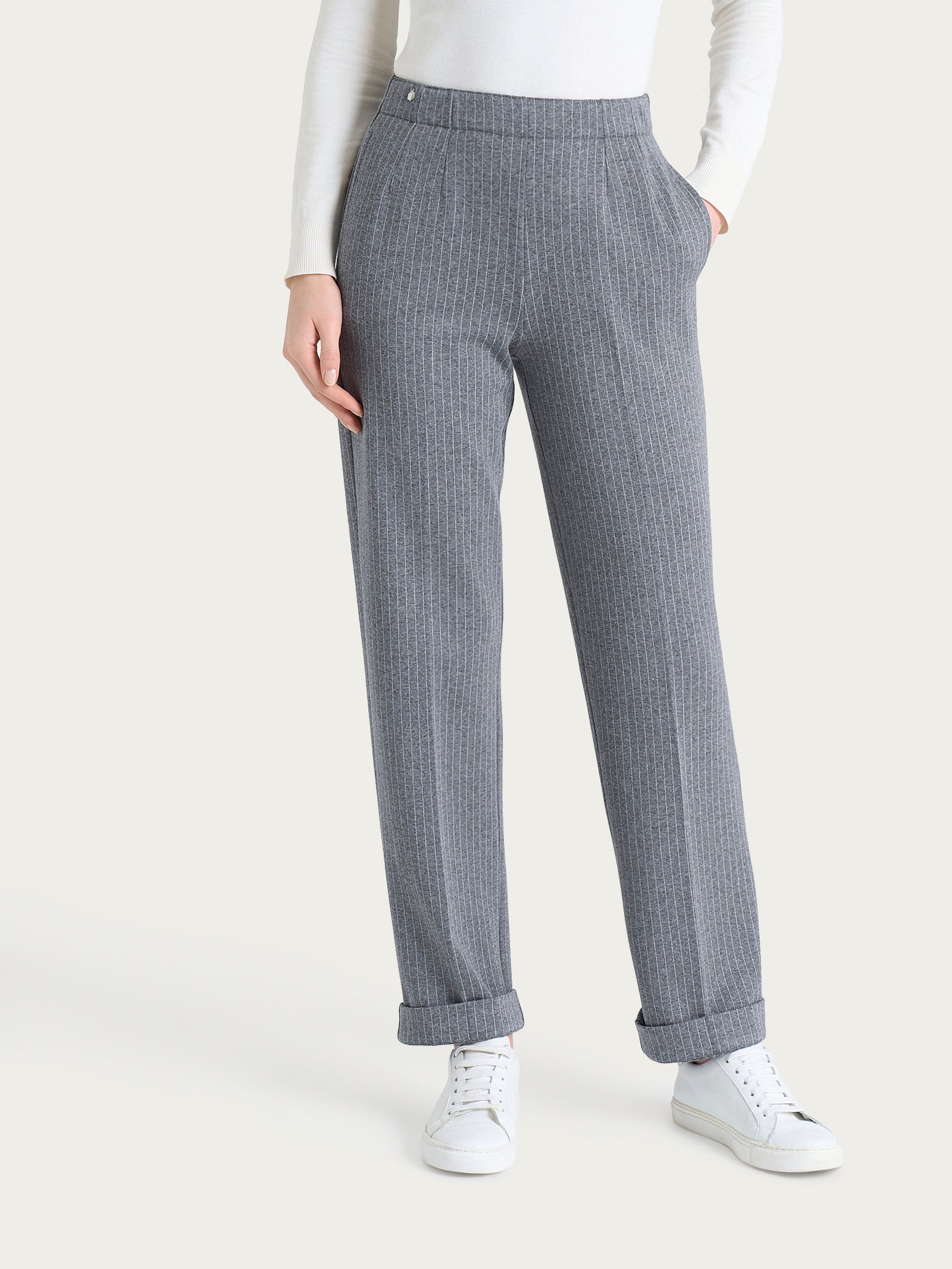 Ragno Gem Pantalone Dritto Eco Jacquard Fant. Ardesia Mel.