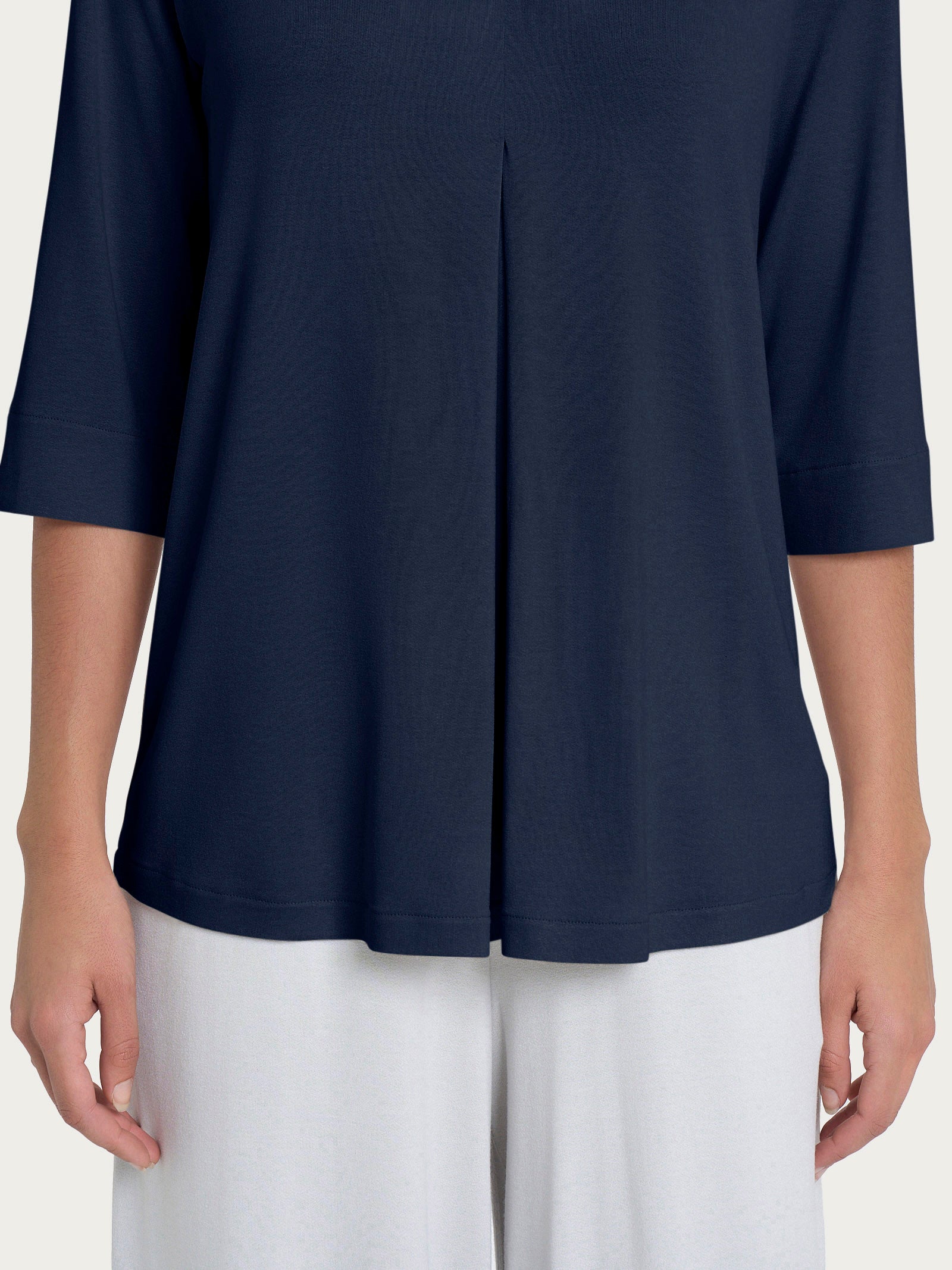 Ragno Viscosa Summer Scollo a V maglietta Bleu