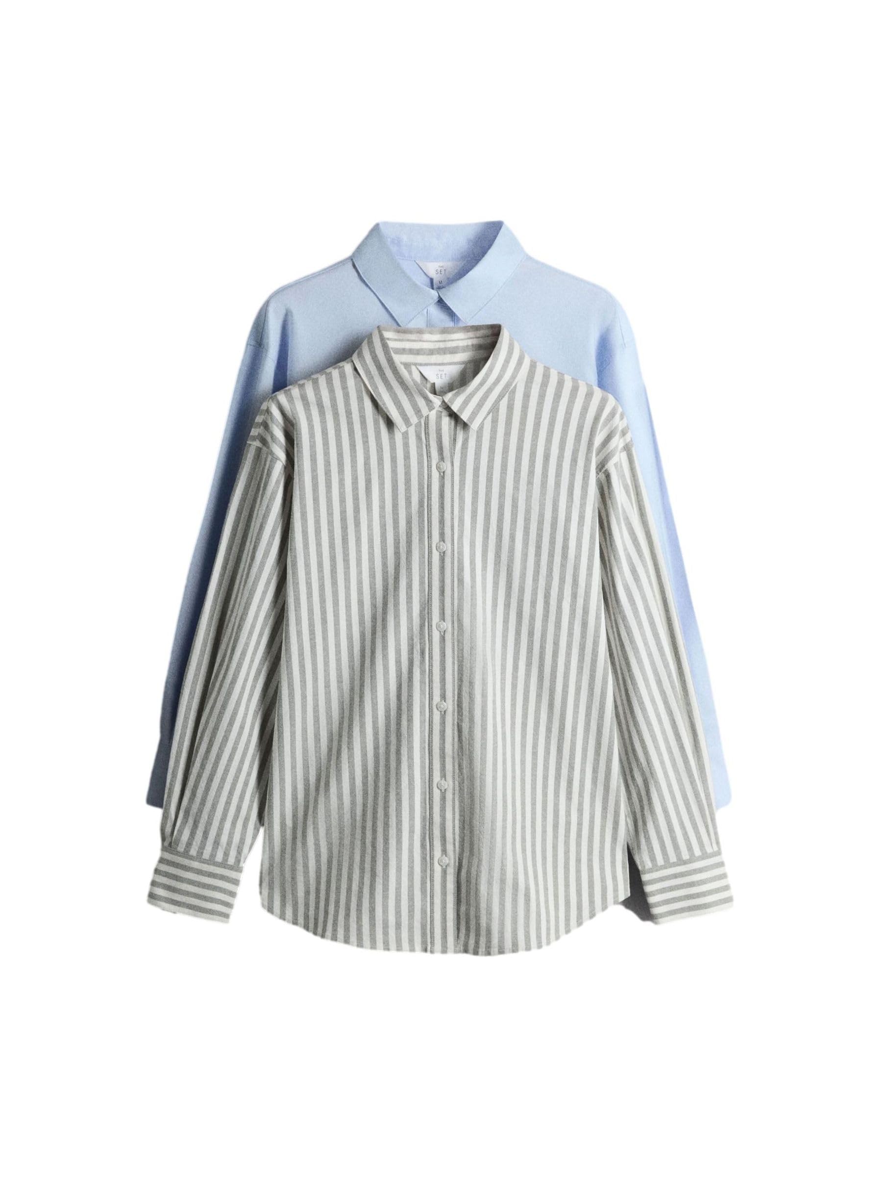 The Set Oxford camicia donna 2 pezzi cotone uso quotidiano