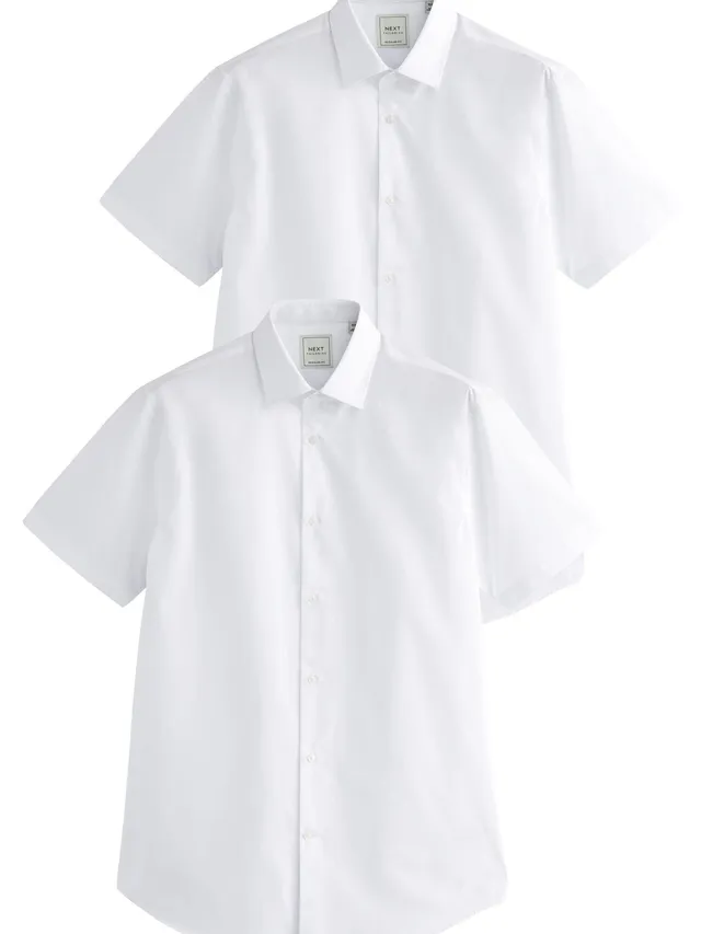 Next Easy-Care camicia maniche corte 2 pezzi elegante