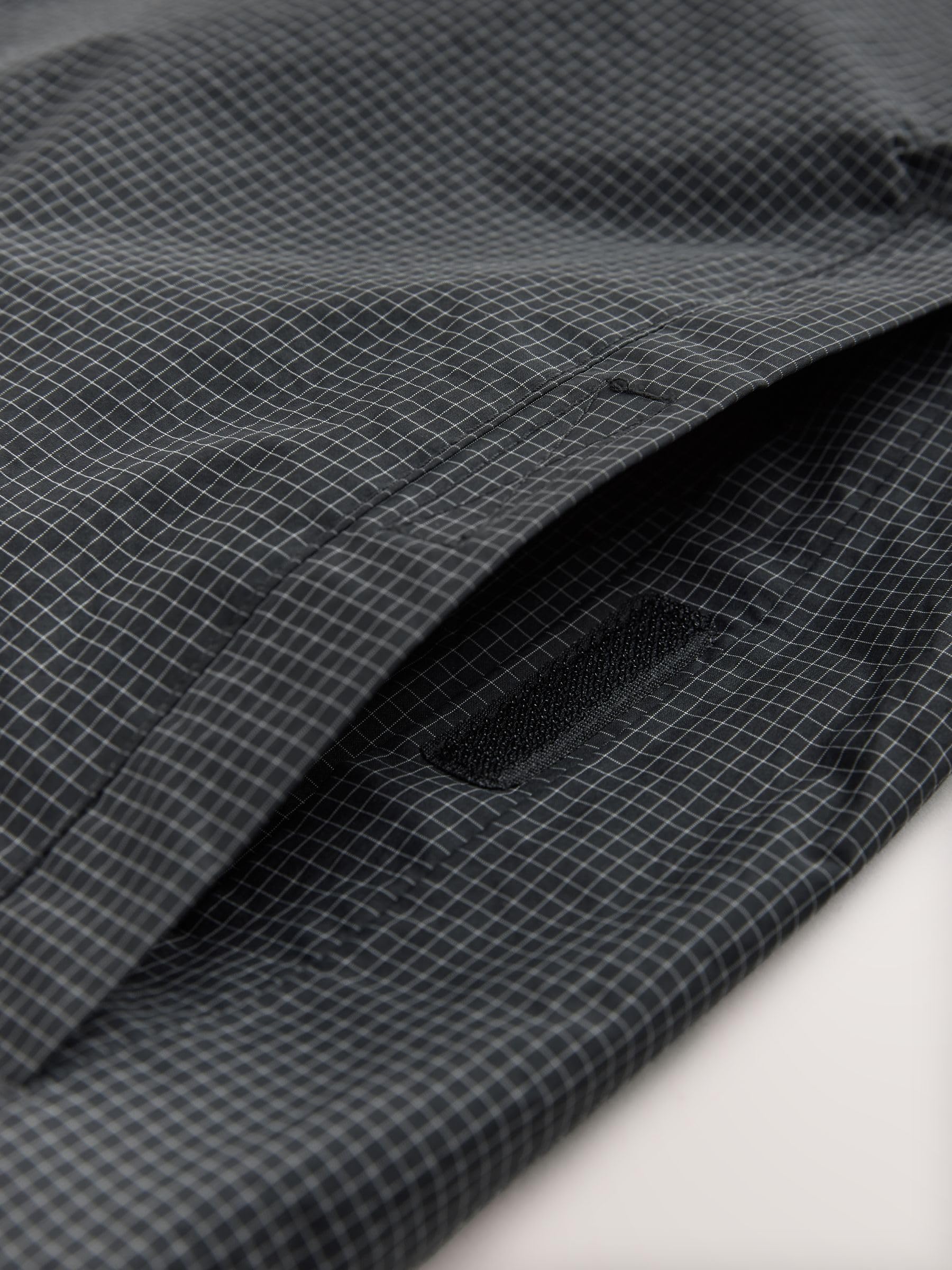 Next Ripiegabile giacca impermeabile uomo M nero ripstop
