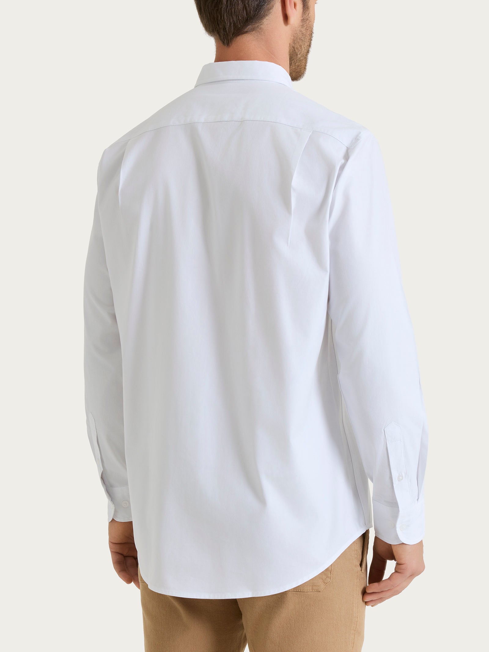 Ragno Oxford Double Twisted Camicia Uomo Bianco Cotone