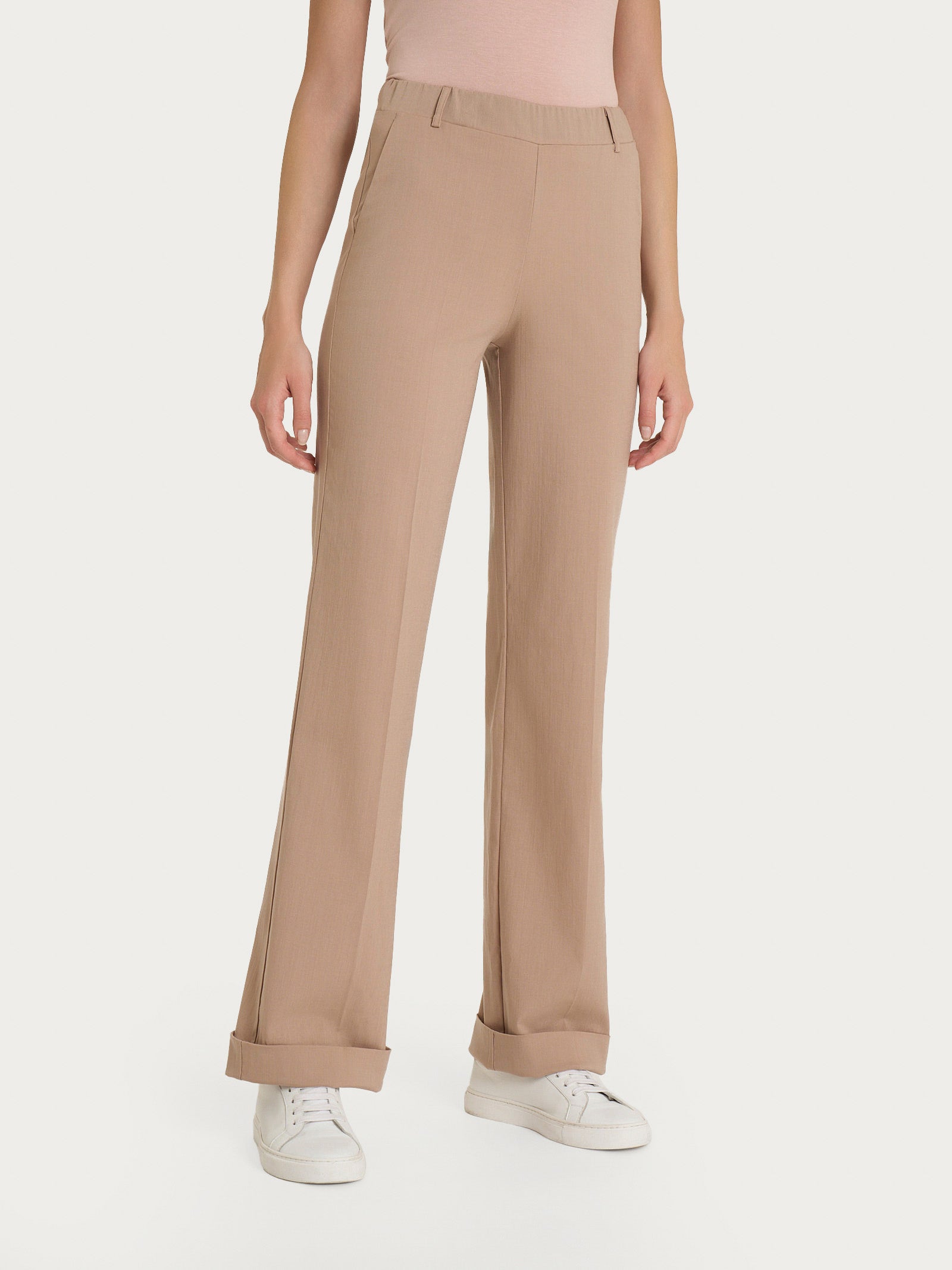 Ragno Super Natural Pantalone dritto Warm Taupe tencel
