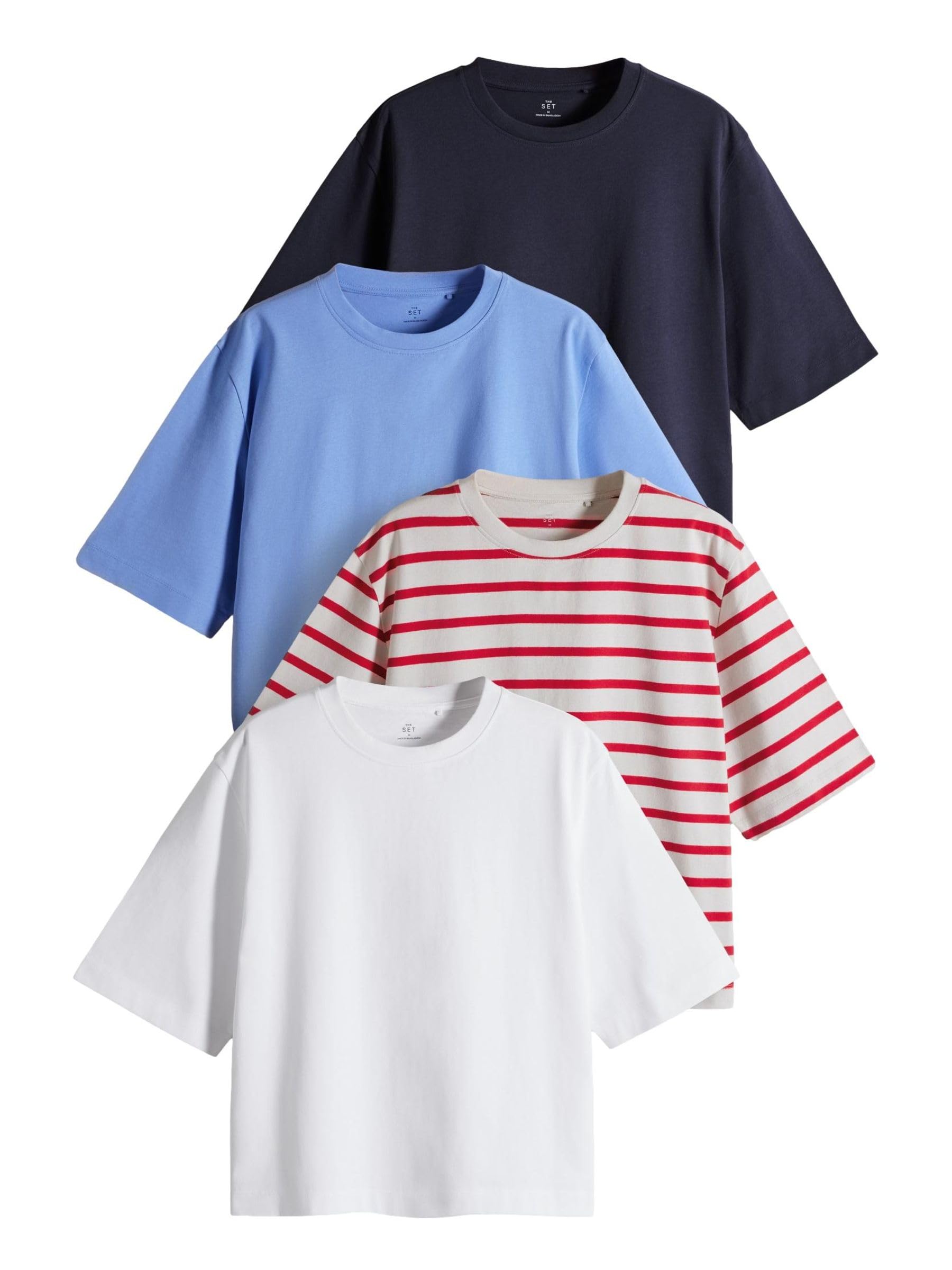 Next The Set t-shirt donna pesanti cotone confezione 4