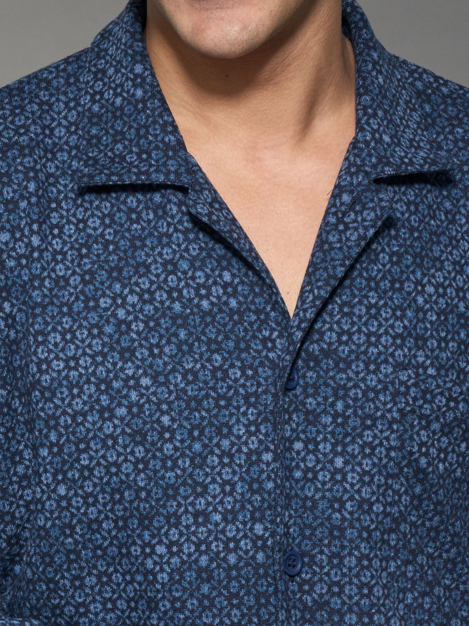 Ragno Cotton Eco Pile Pigiama Aperto Uomo Delave