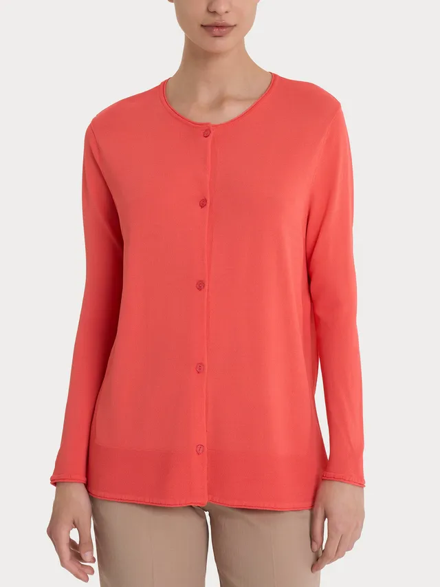 Ragno Cardigan aperto Crêpe rosa Dubarry viscosa