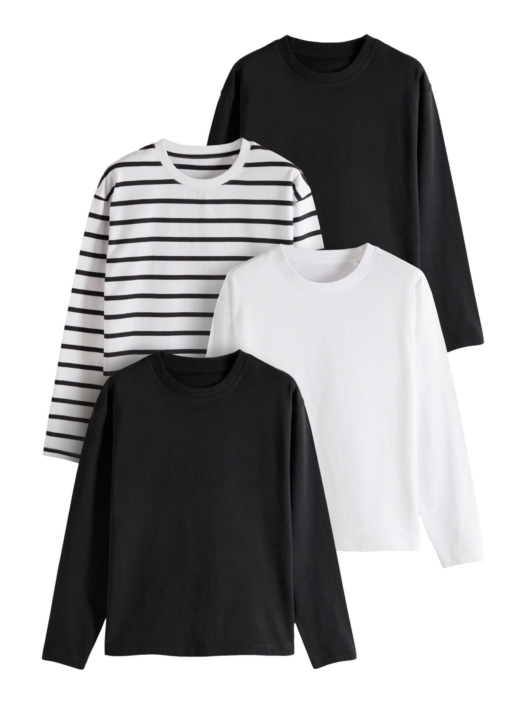 The Set t-shirt donna maniche lunghe pesanti 4 pezzi