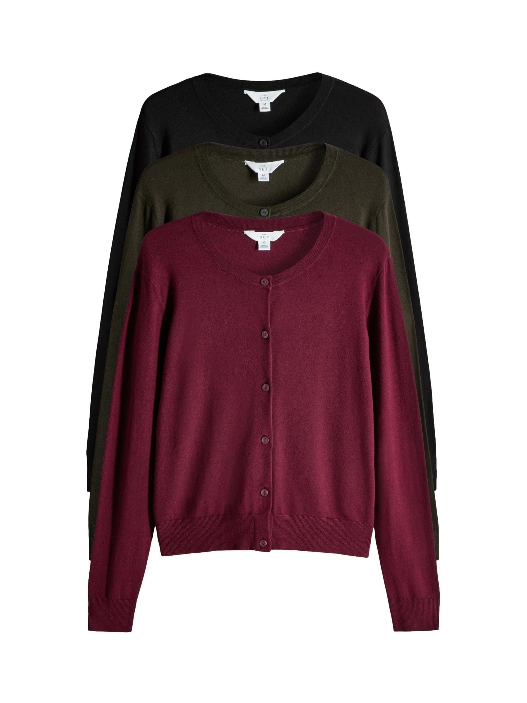 Geo Next The Set Cardigan Abbottonati Punto Fino 4 Pezzi