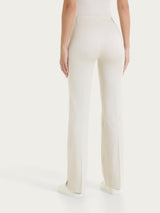 Ragno Satin Power Flare con Spacchi Pantaloni Champignon satin