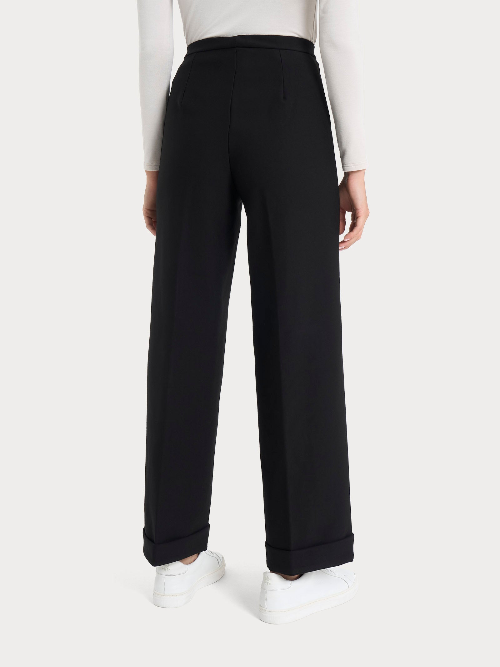 Ragno Compact The Cropped Pantalone Modellante Nero