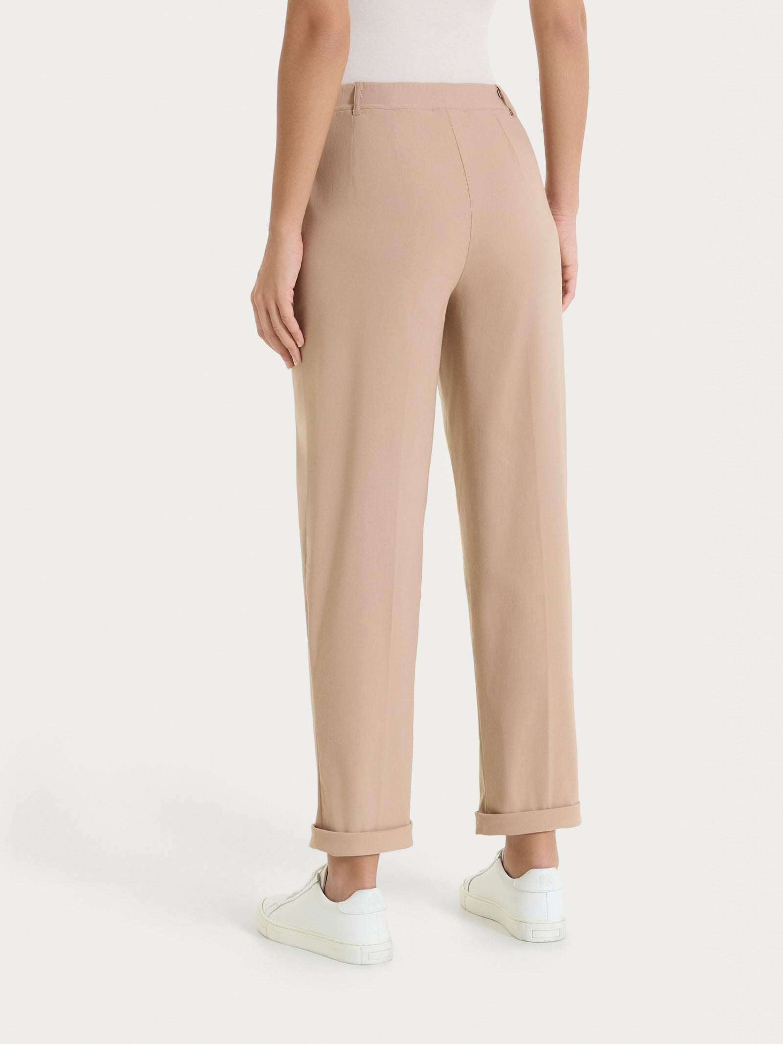 Ragno Linen Super Fresh pantalone carota tasche warm taupe lino