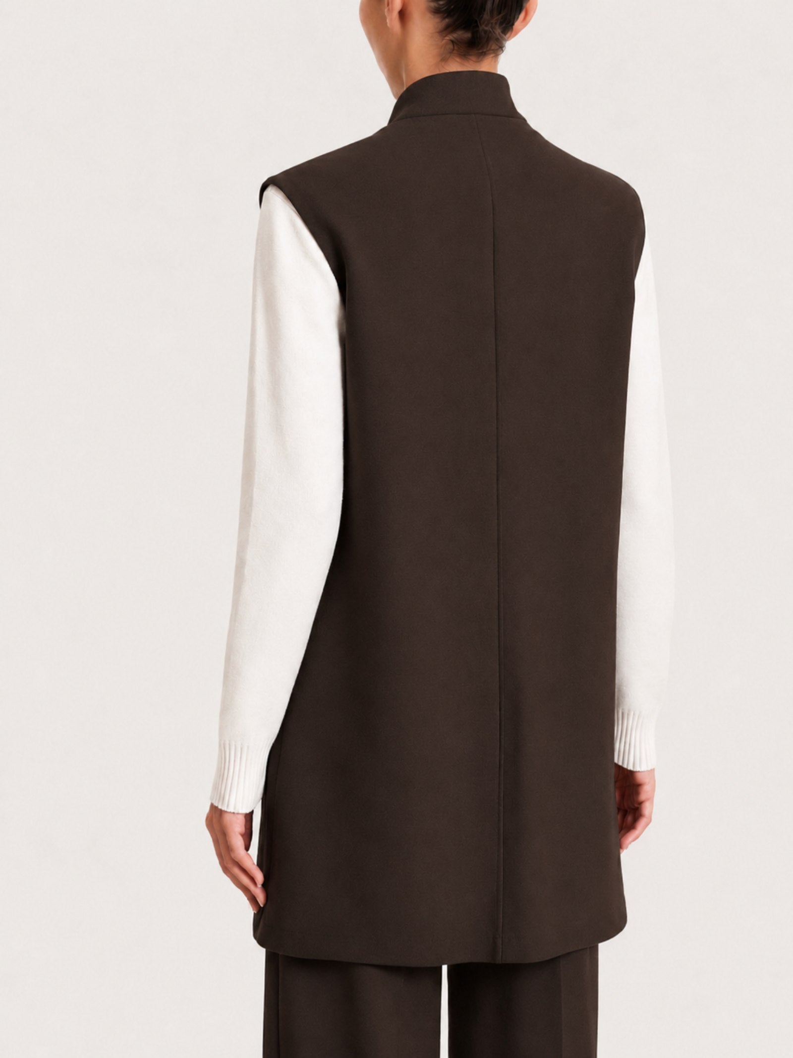 Ragno Gilet lungo donna compact Chocolate Torte