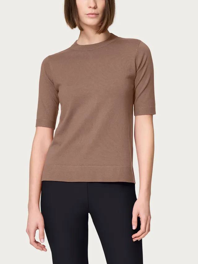 Ragno Four Seasons Maglia girocollo viscosa Pine Bark